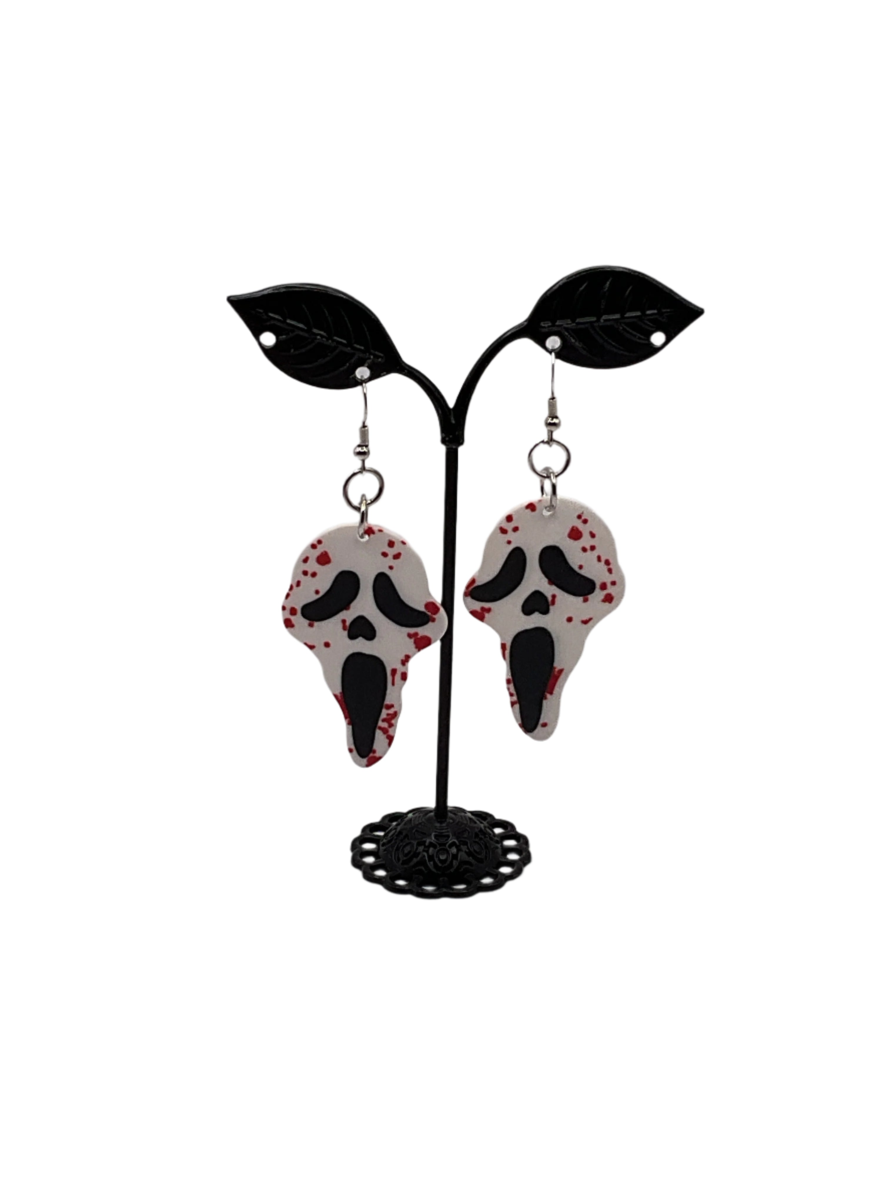 Scream earrings 3