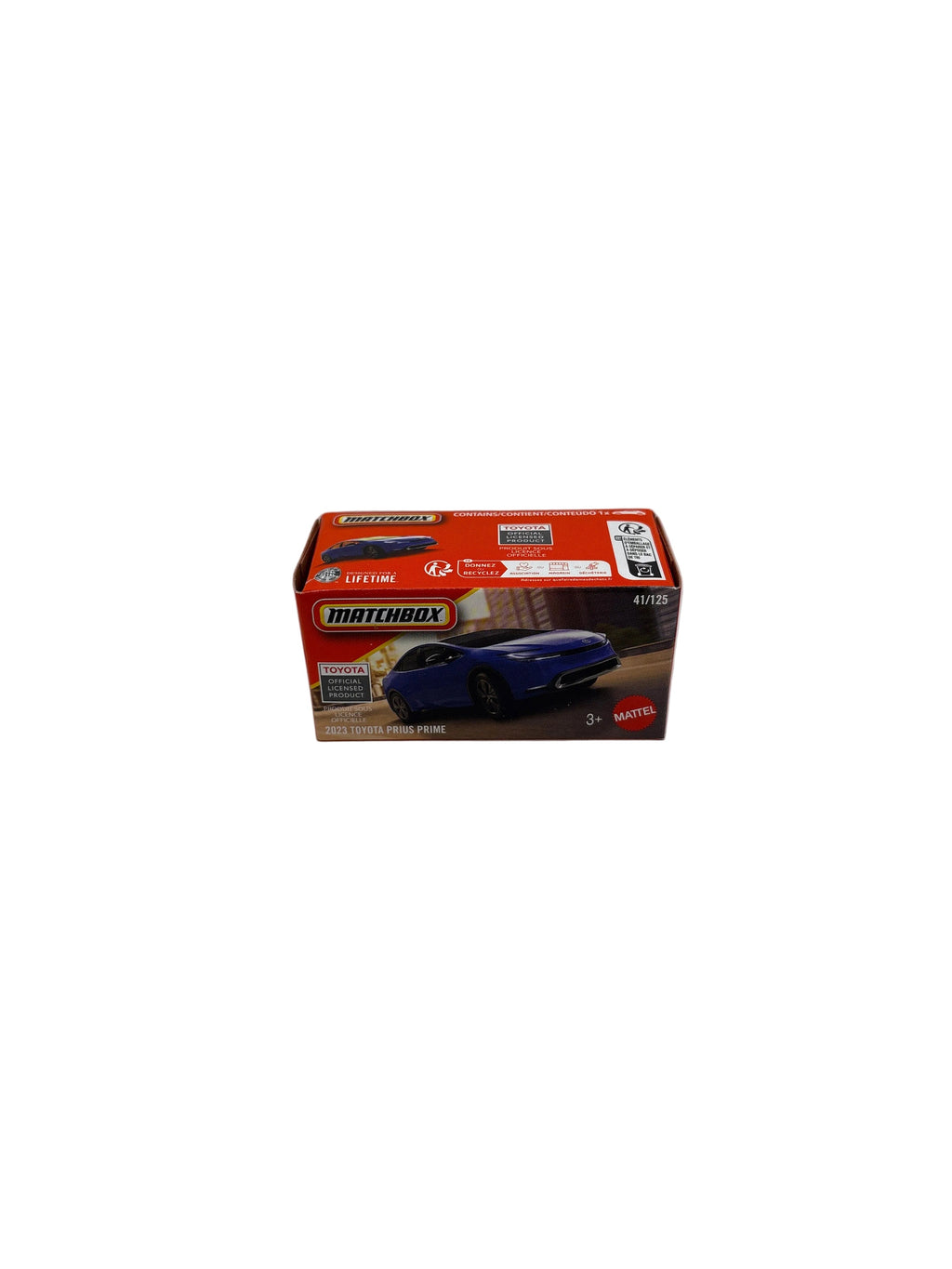 Matchbox 2023 Toyota Prius Prime Diecast blue