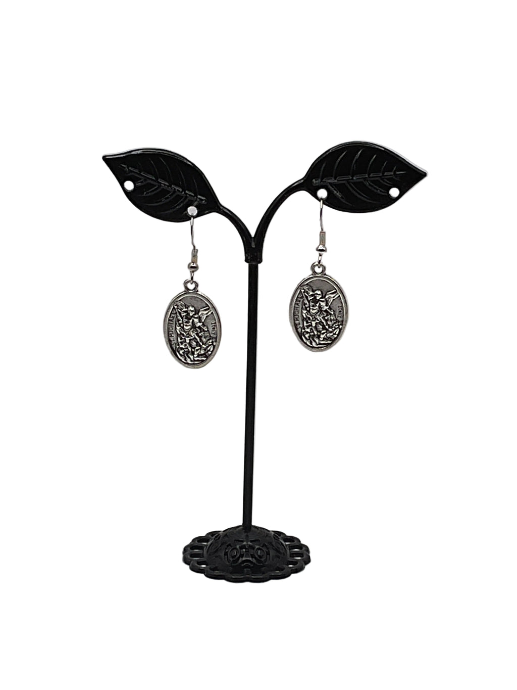 Religious Medal Earrings