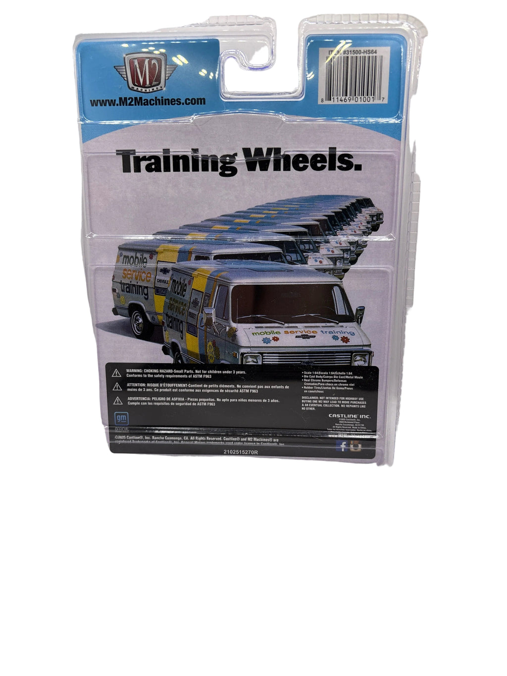 M2 1972 Chevrolet Van G10 Diecast white