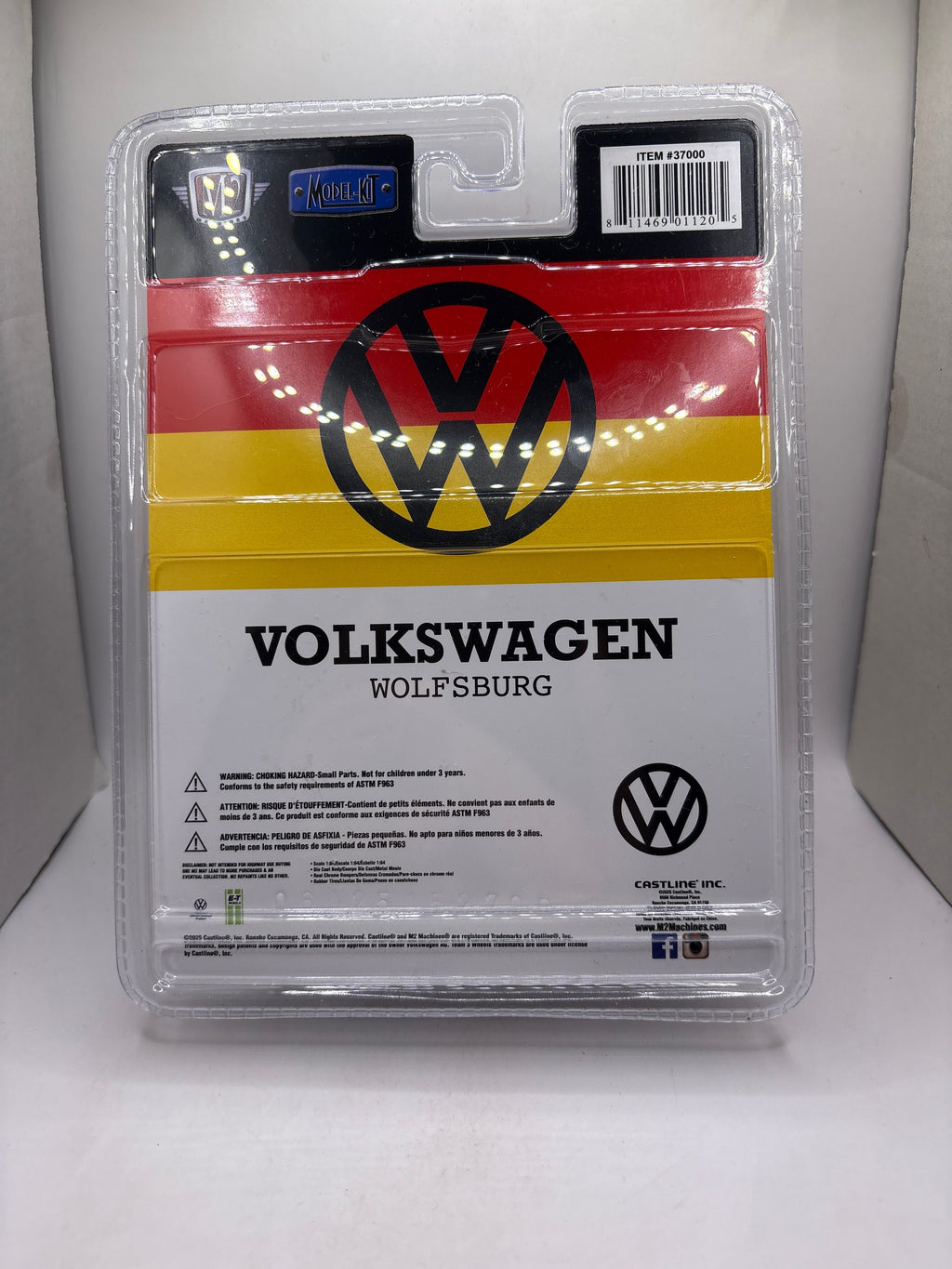 M2 1958 VW Microbus 15 Window USA Model Diecast multi color