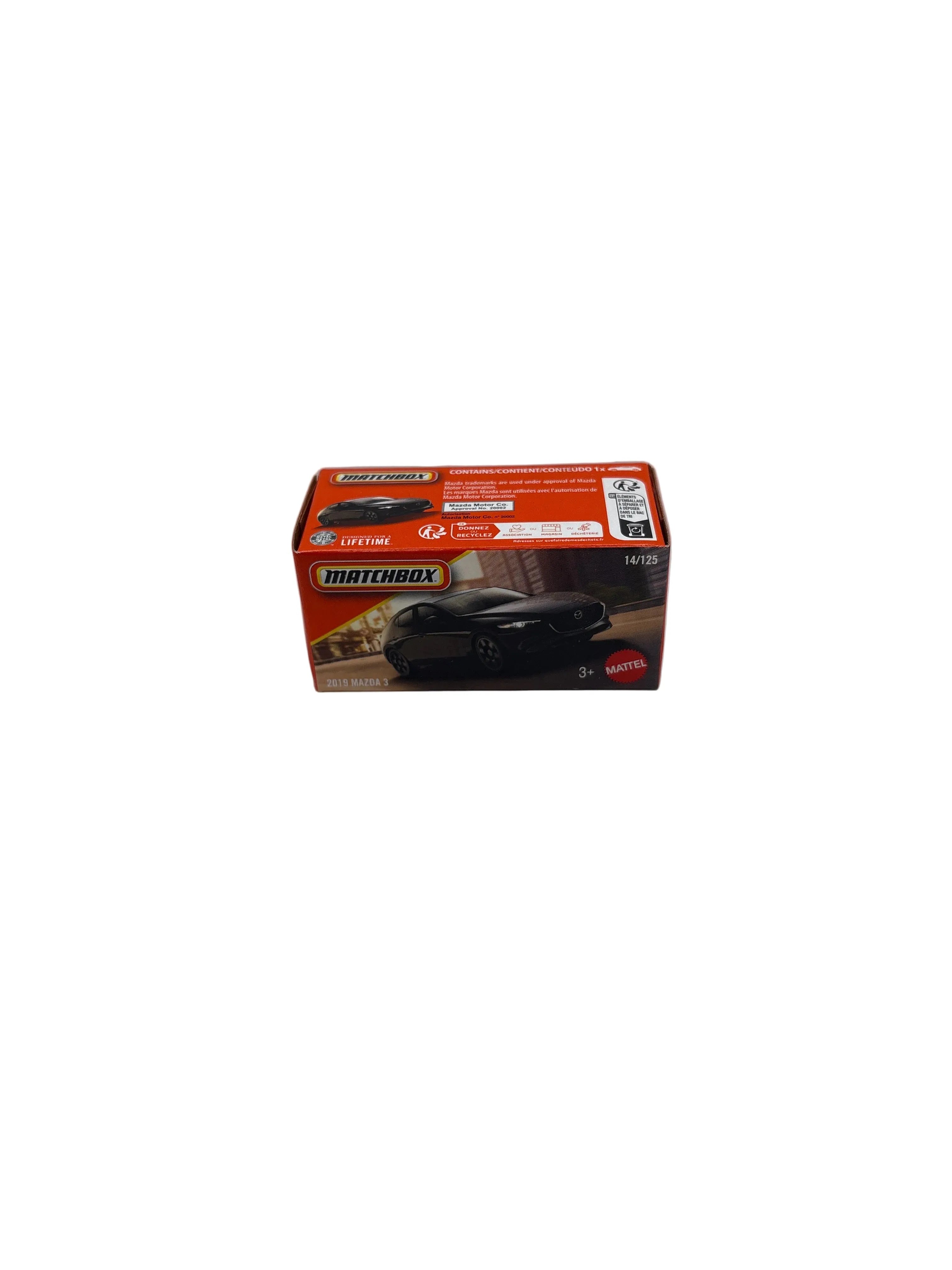 Matchbox 2019 Mazda 3 Diecast black