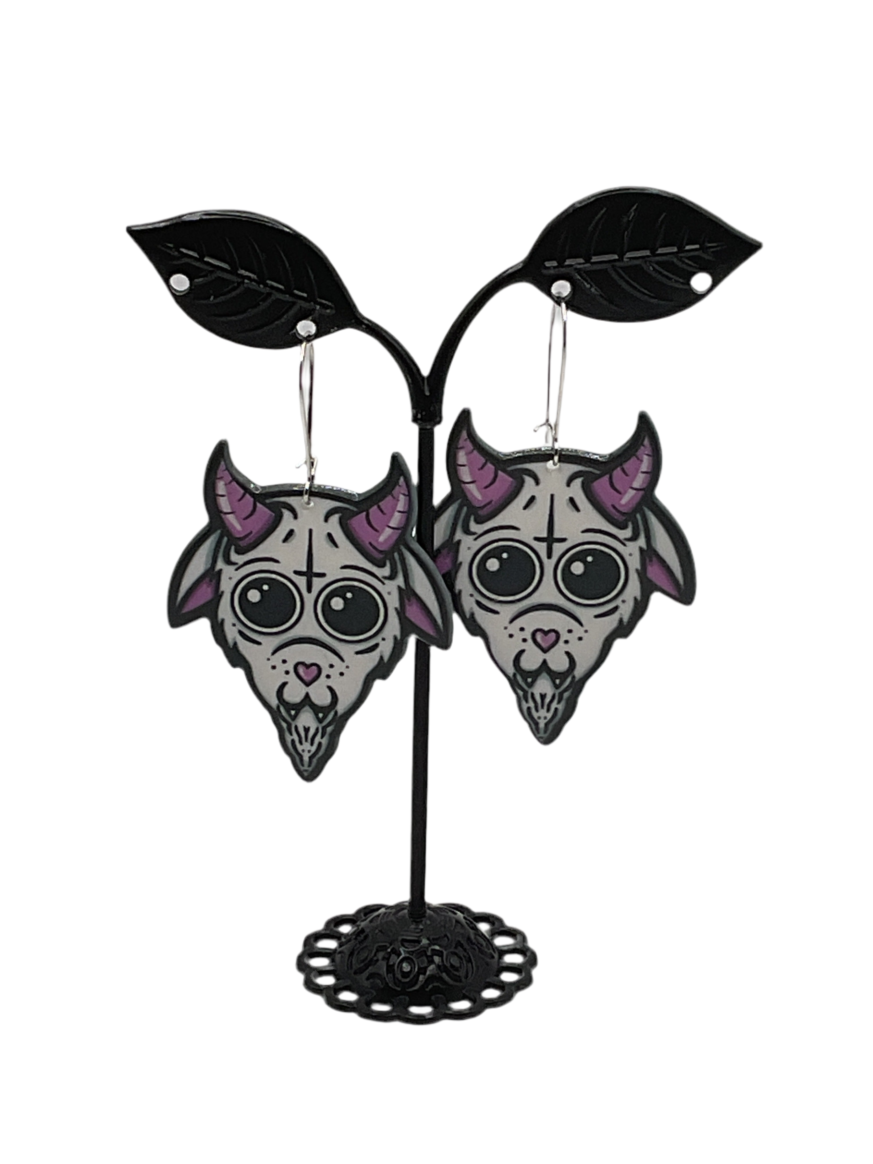 Pink Goat Earrings