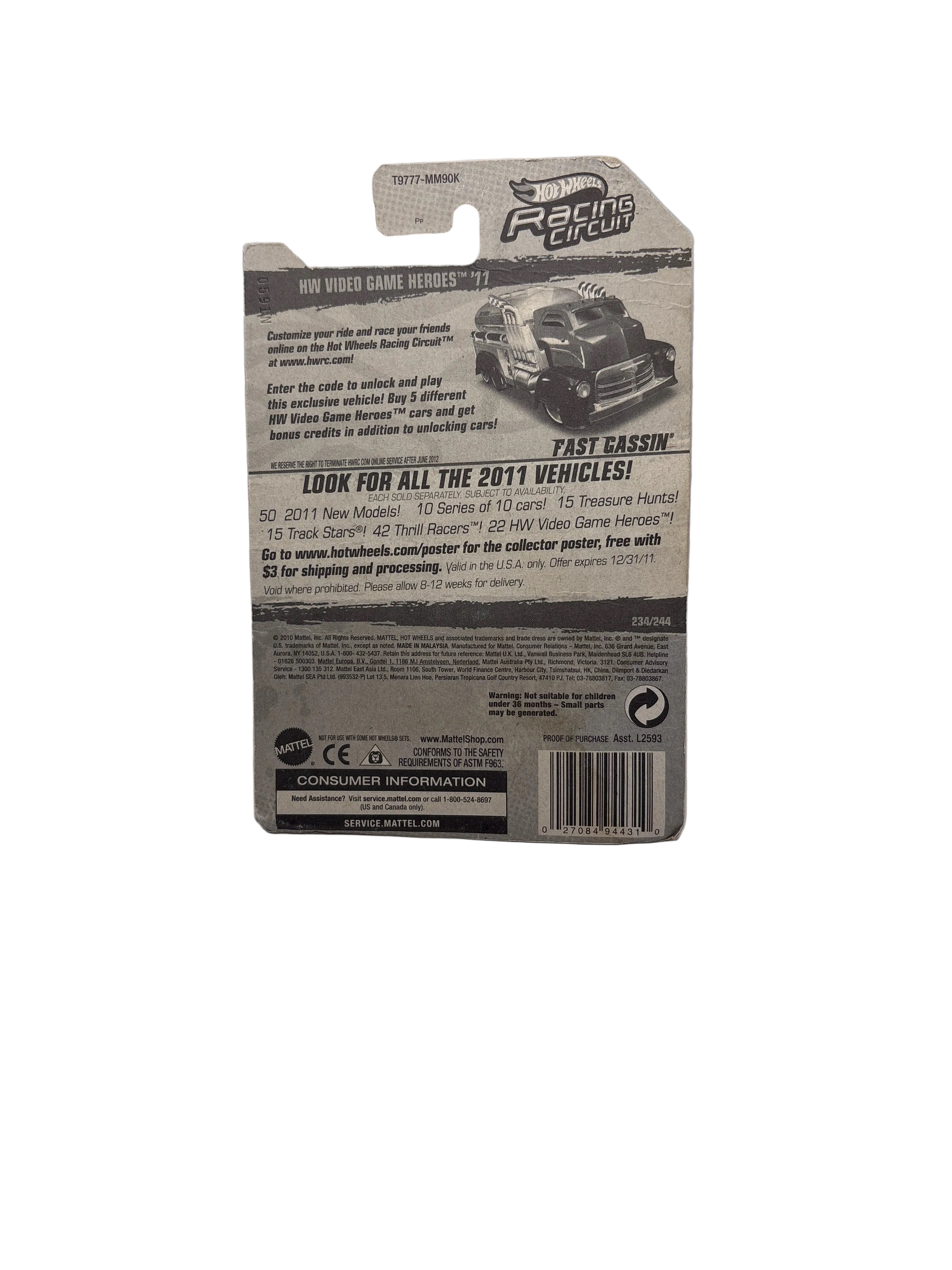 Hot Wheels Fast Gassin Diecast
