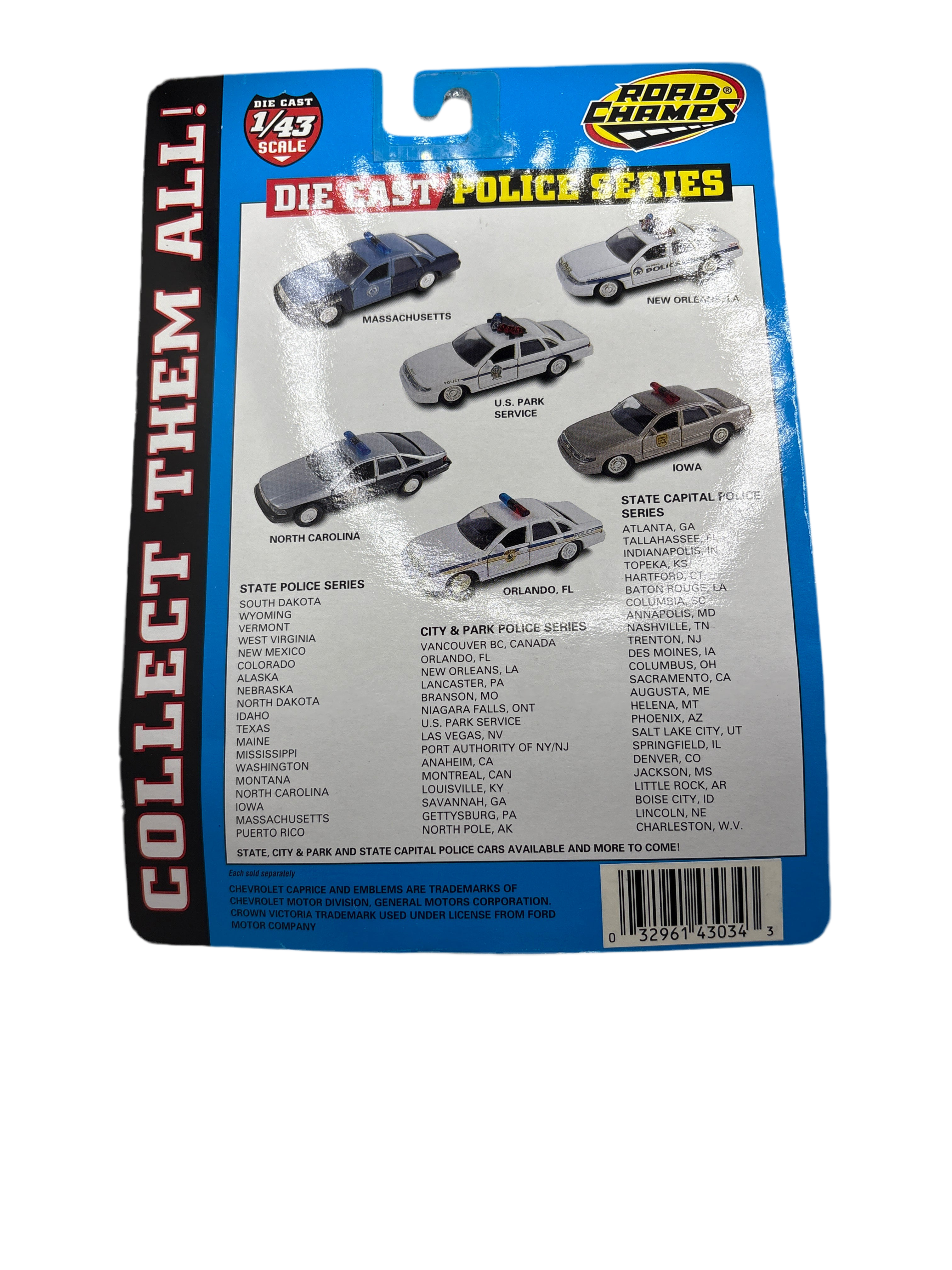 Road Champs Crown Victoria Diecast