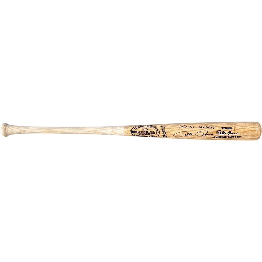 Pete Rose Autographed Official Louisville Slugger Baseball Bat - JSA