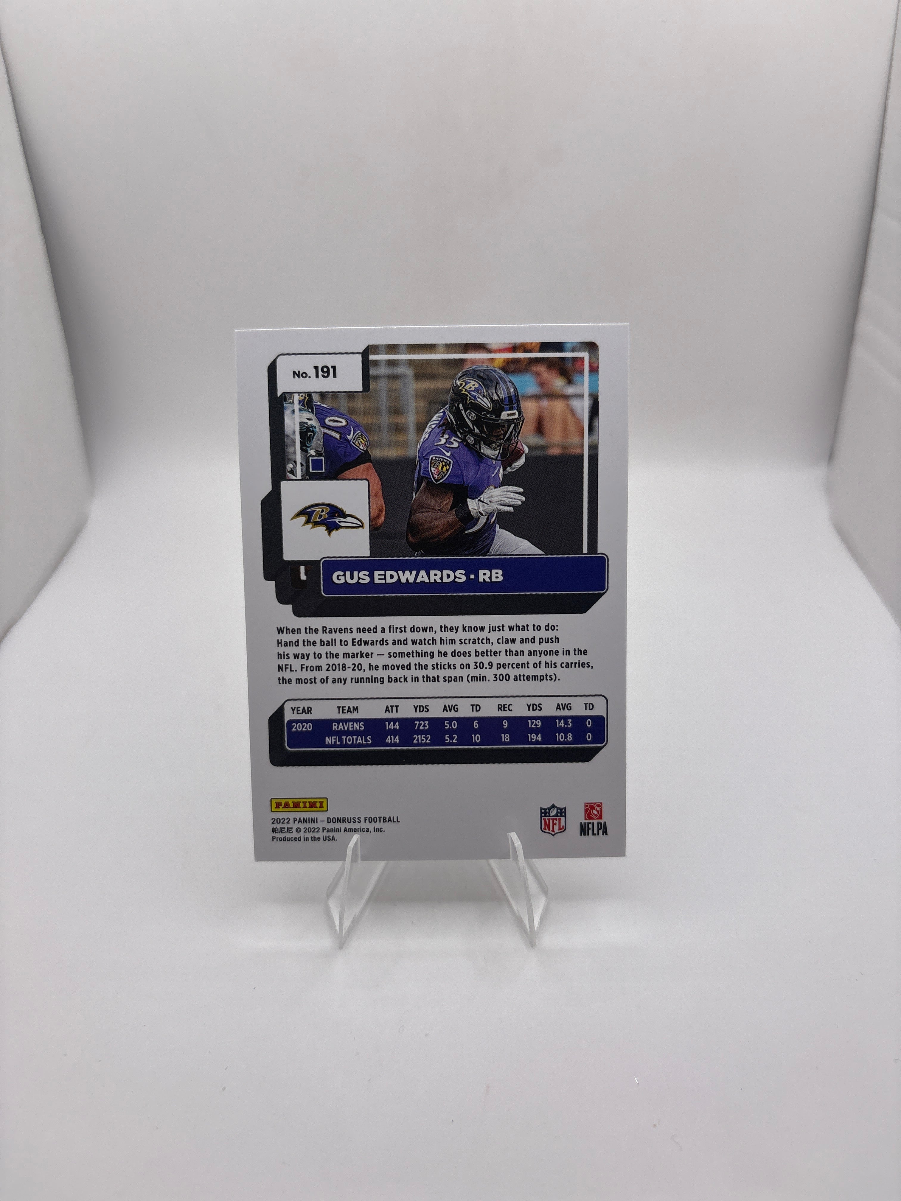 Donruss Gus Edwards