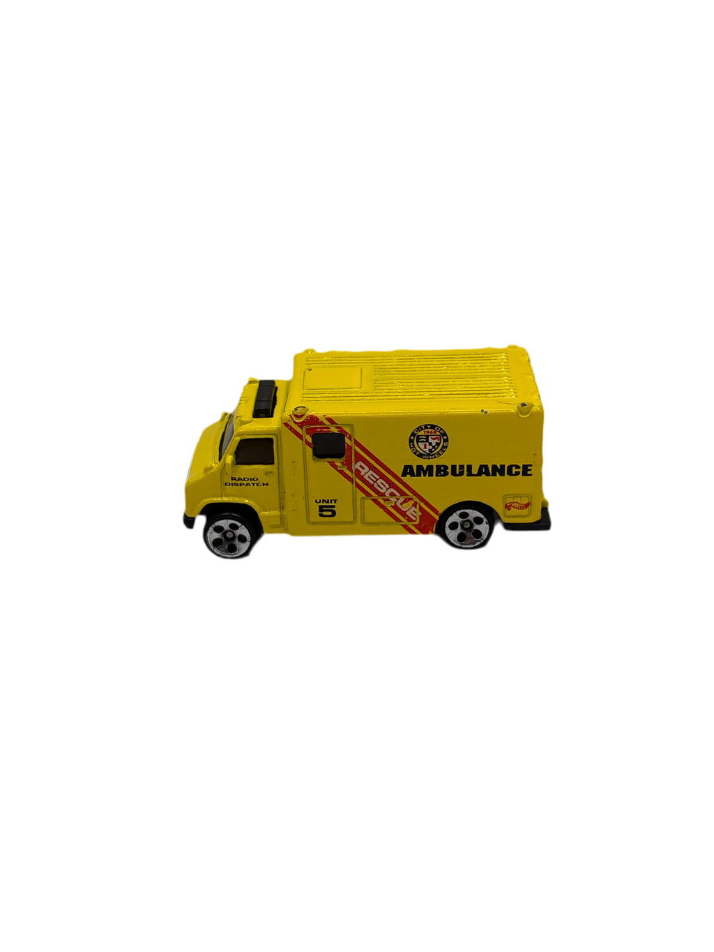 Hot Wheels Ambulance Diecast yellow