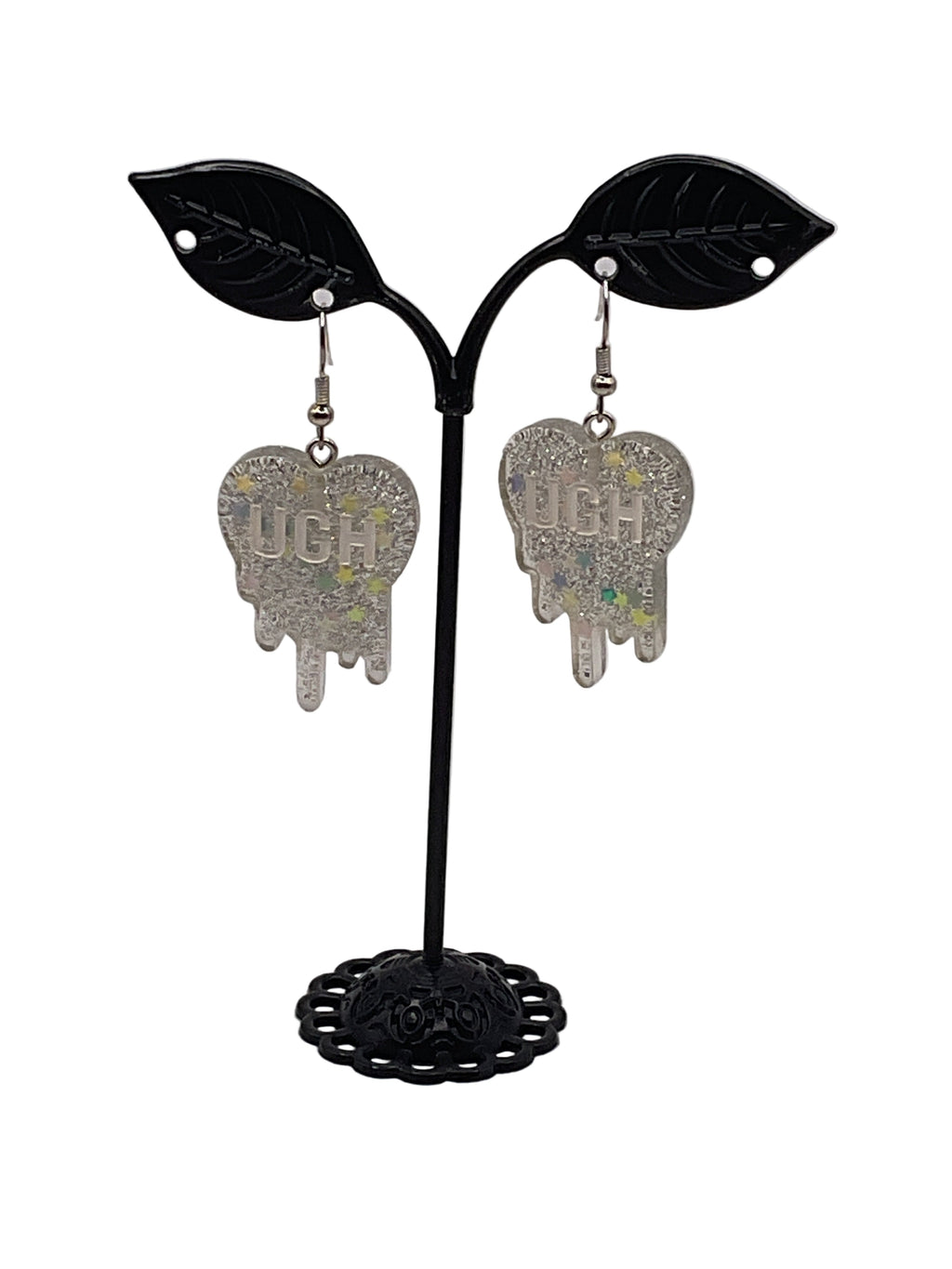 Melting Convo Heart Earrings