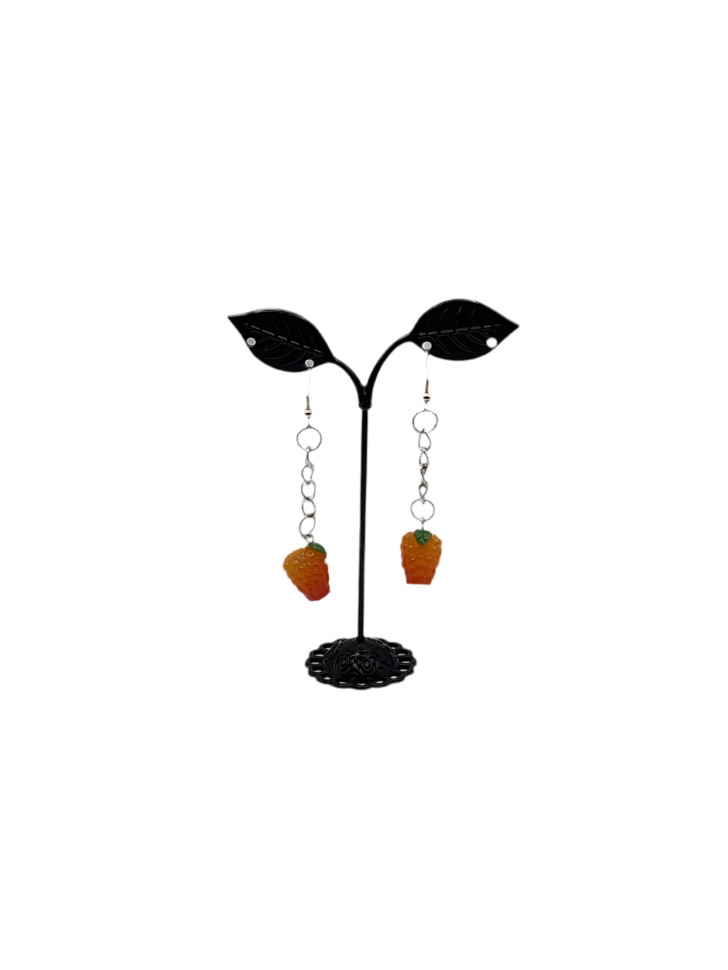 Raspberry Drop  Earrings