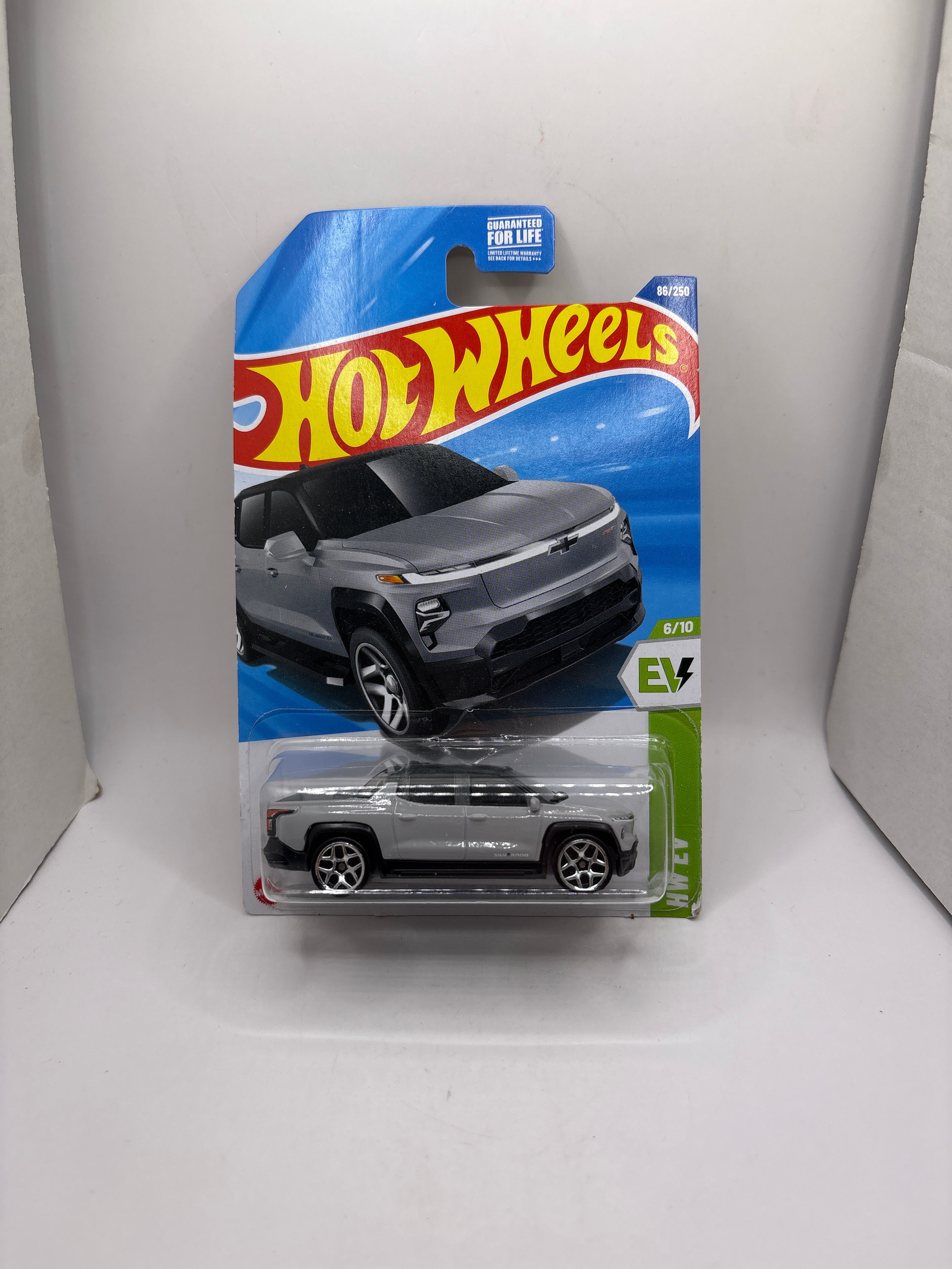 Hot Wheels Silverado EV RST Diecast white