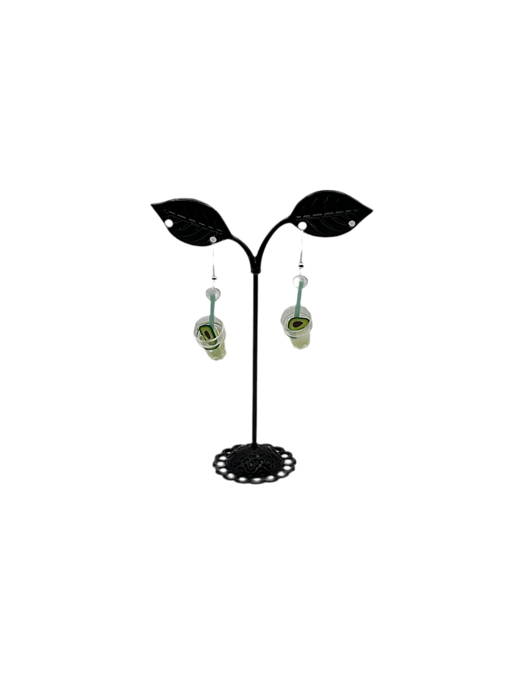 Glow In The Dark Avocado Drink Earrings