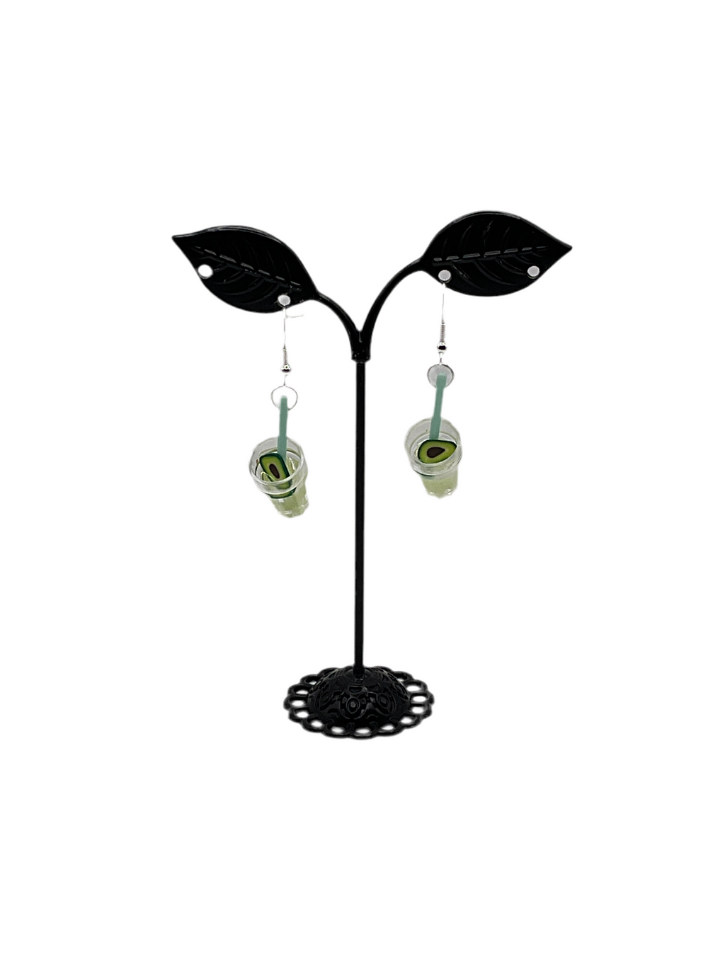 Glow In The Dark Avocado Drink Earrings