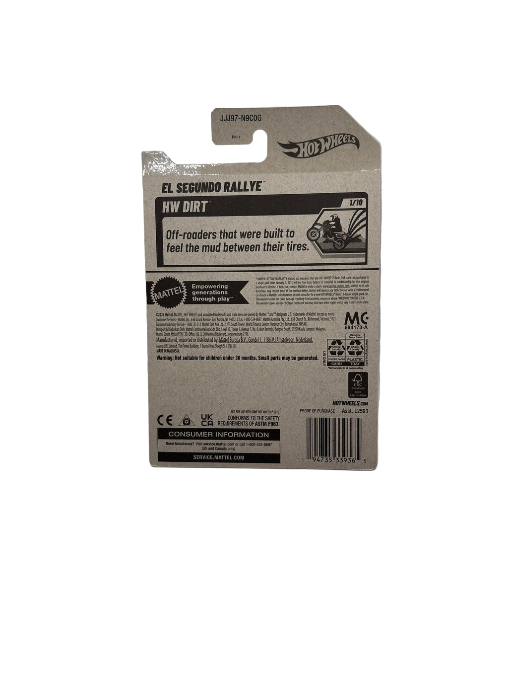 Hot Wheels El Segundo Rallye Diecast black