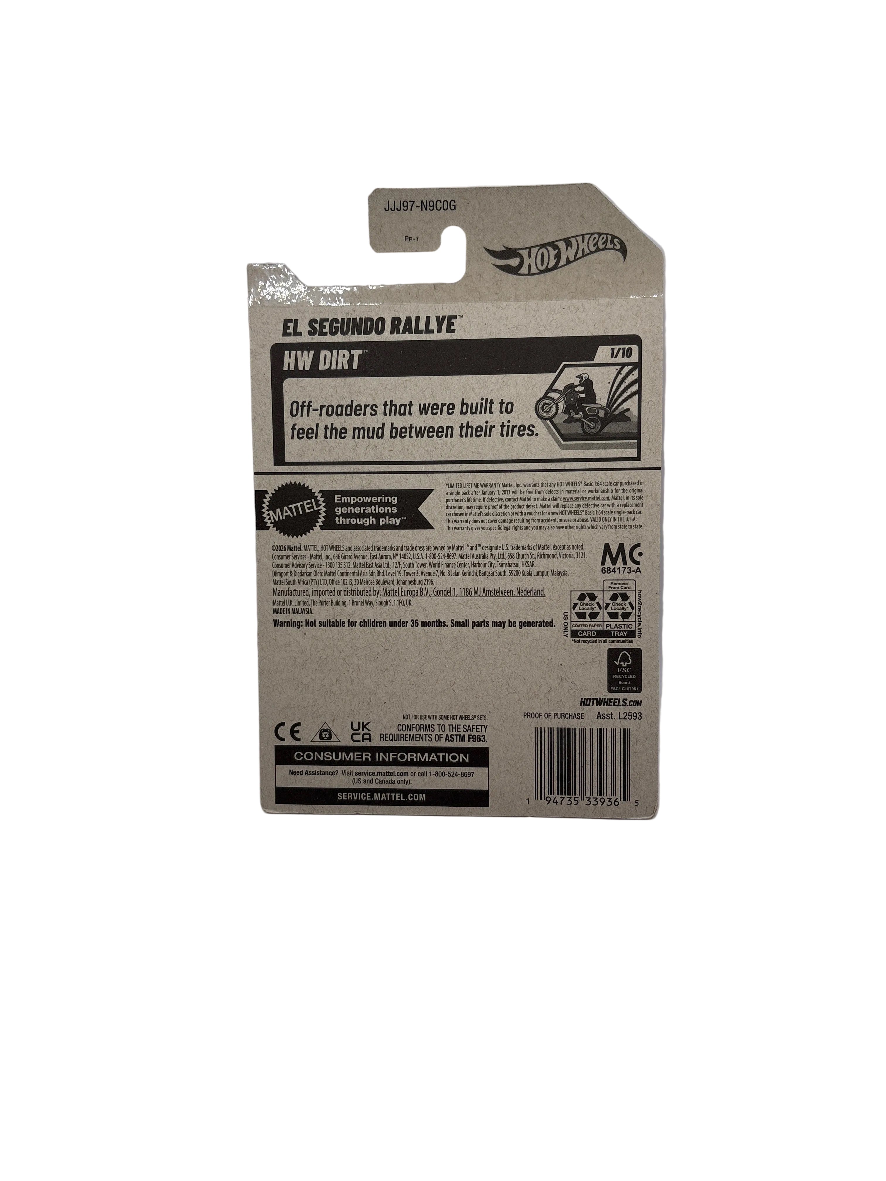 Hot Wheels El Segundo Rallye Diecast black