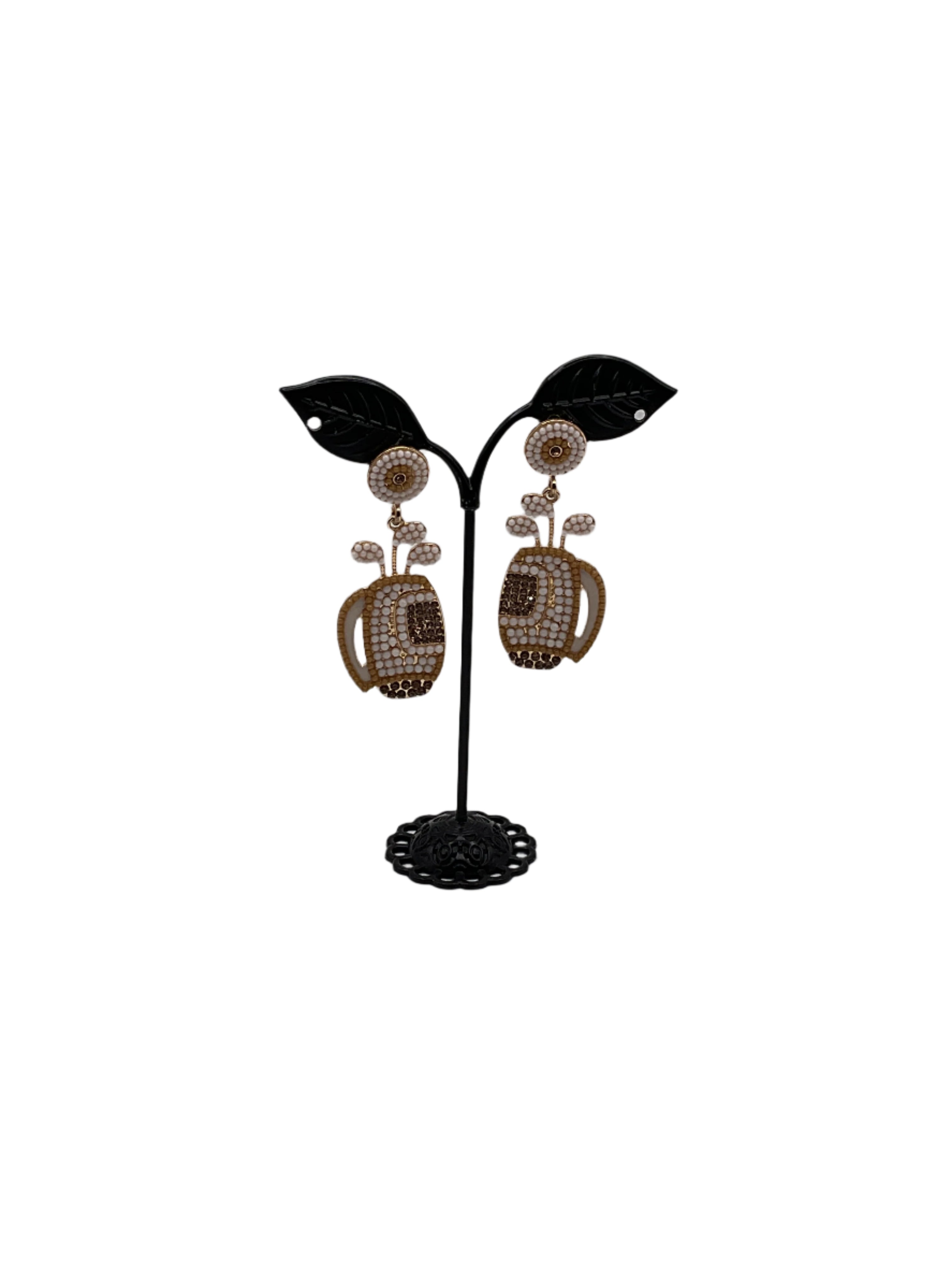 Golf bag earrings 2