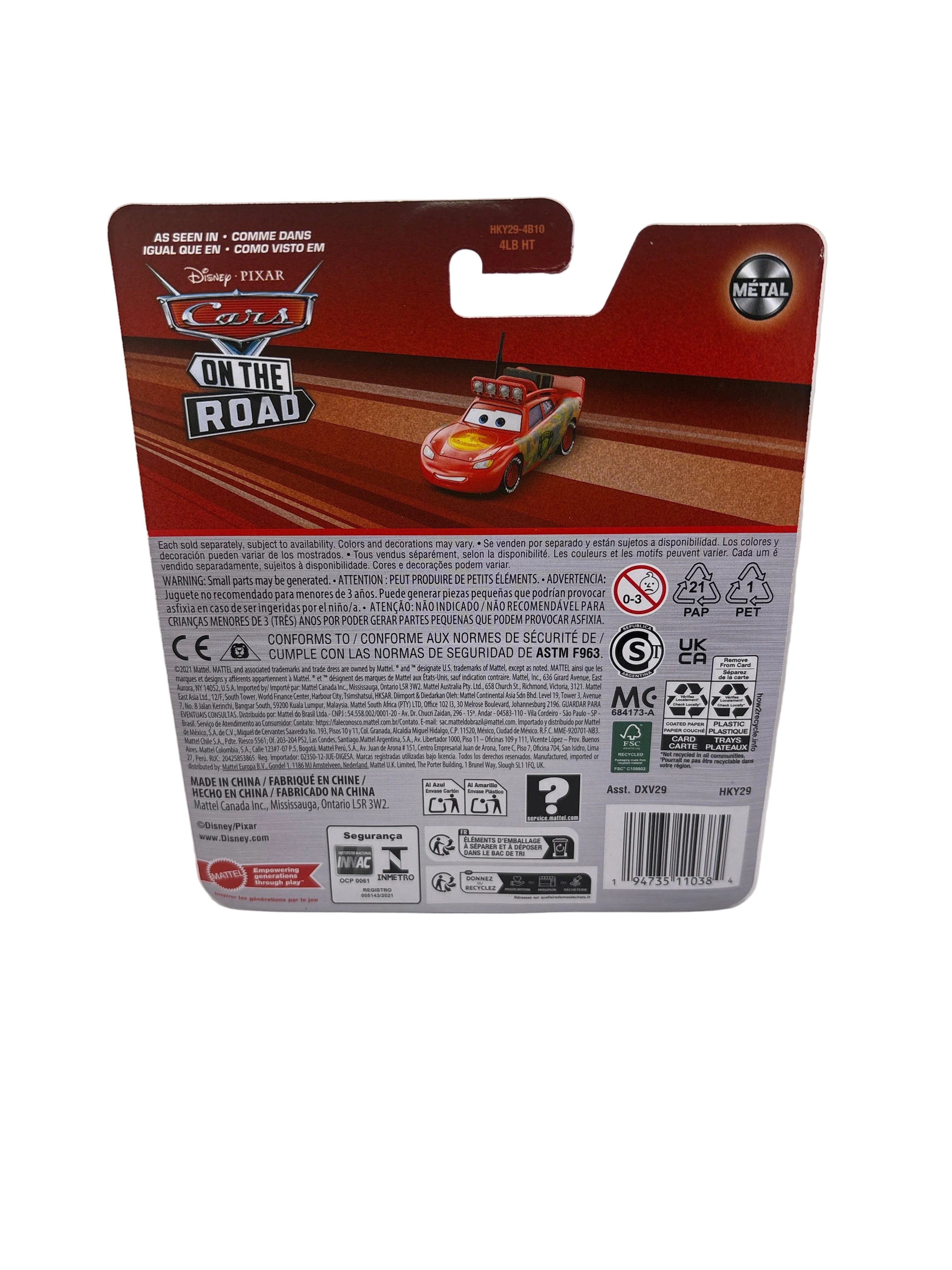 Disney Pixar Cars Cryptid Buster Lightning McQueen Diecast red