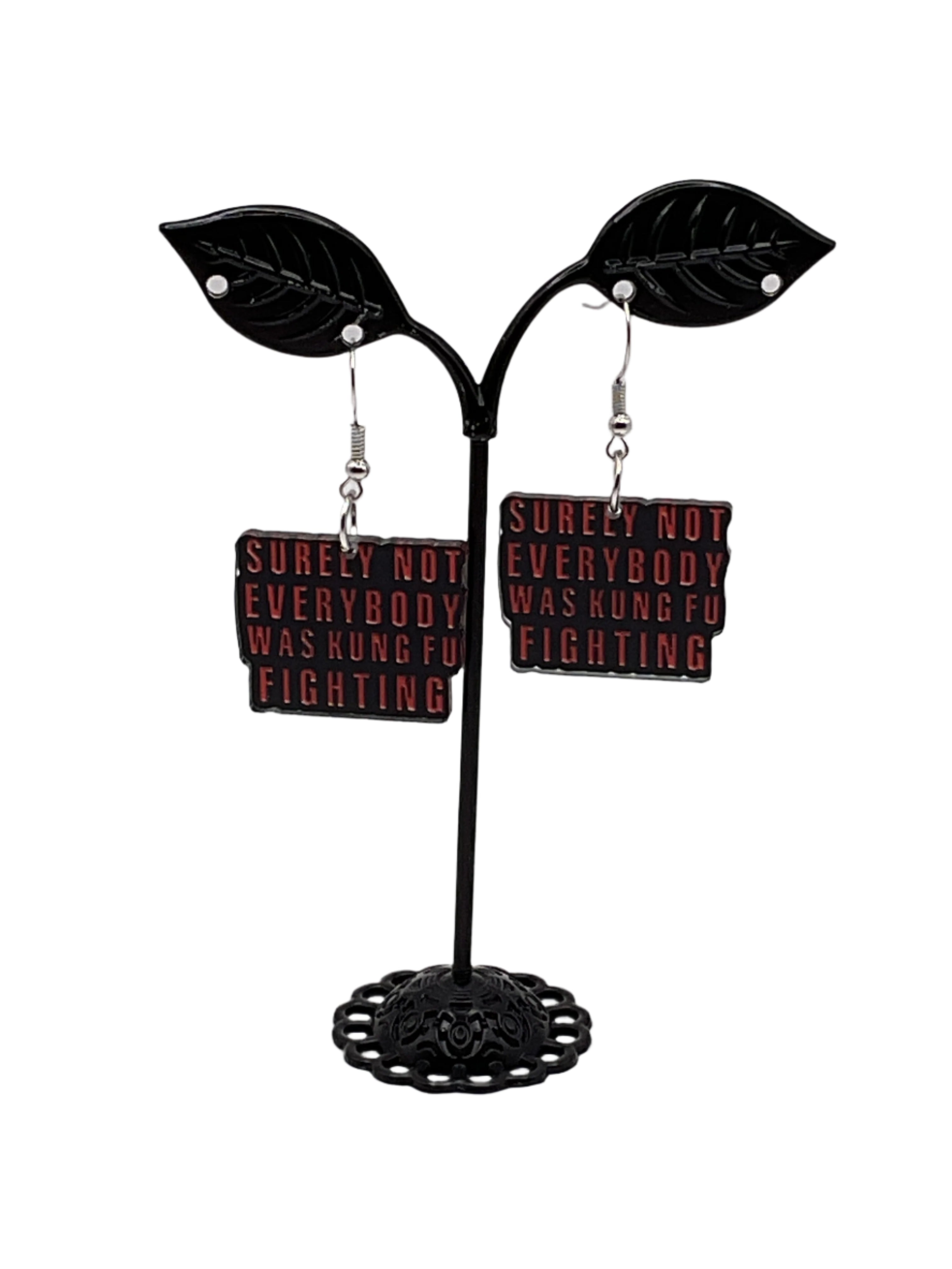 Kung Foo Fighting Earrings