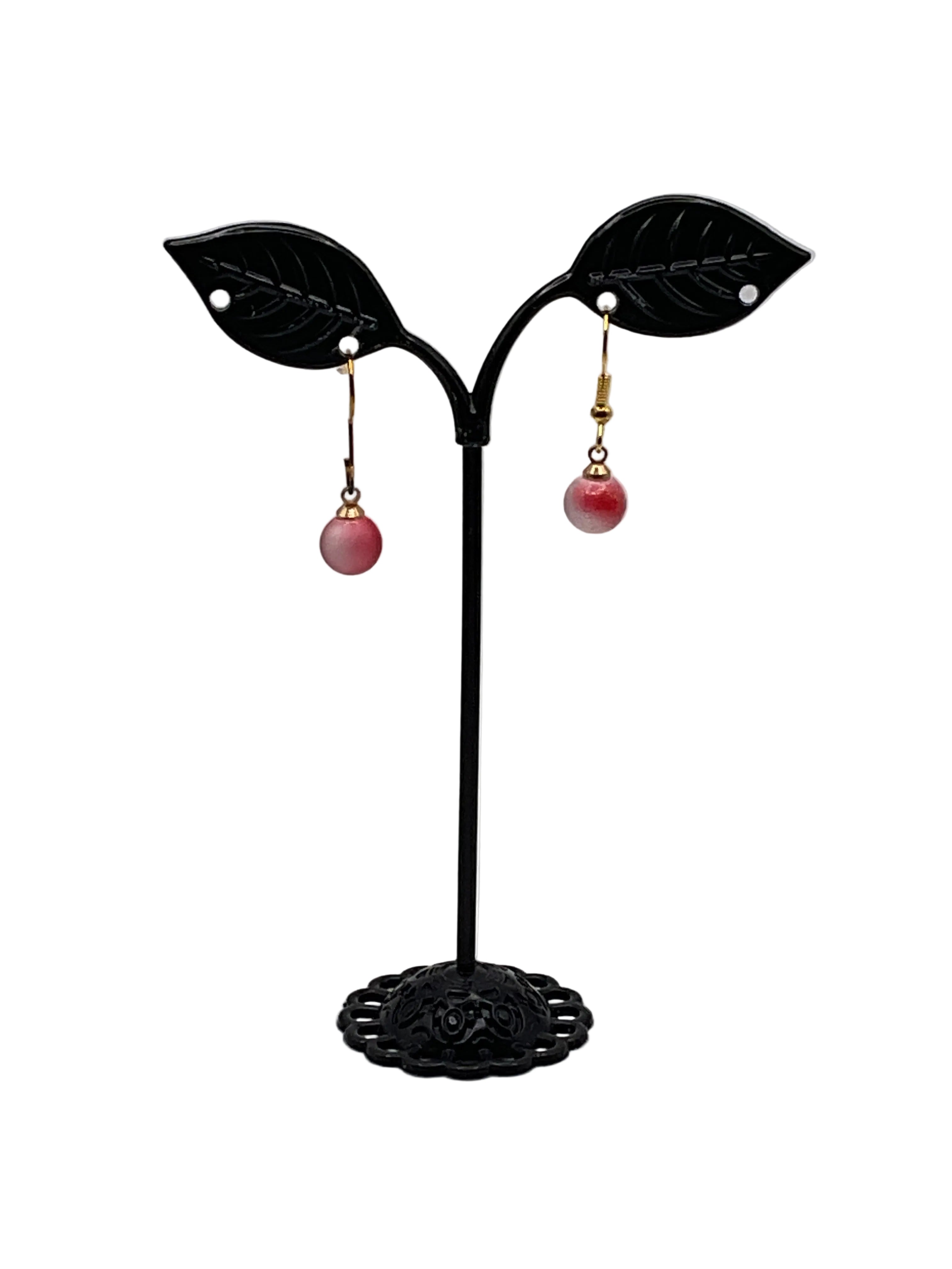 Earrings with beads