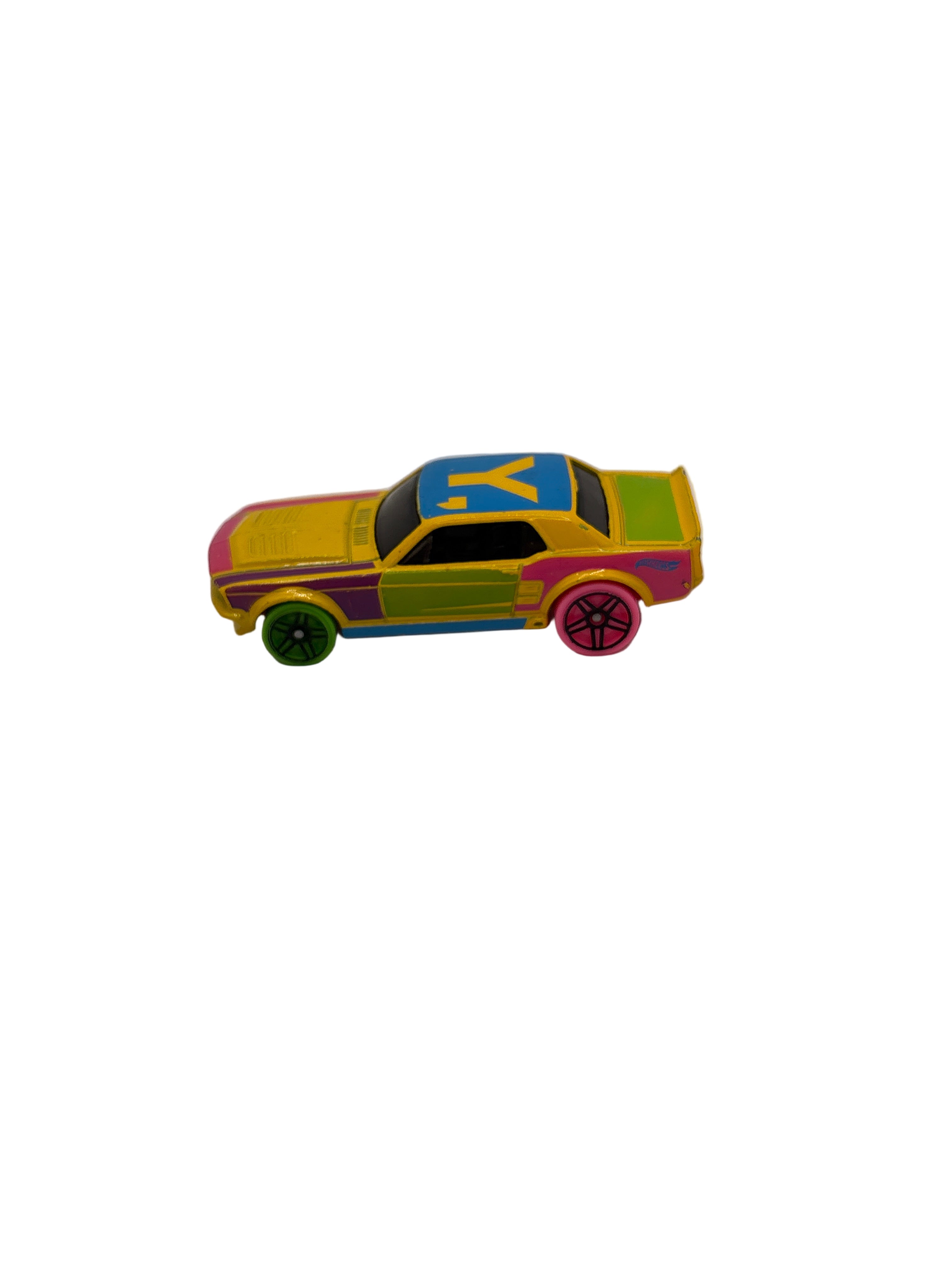 Hot Wheels 67 Ford Mustang GT Diecast yellow