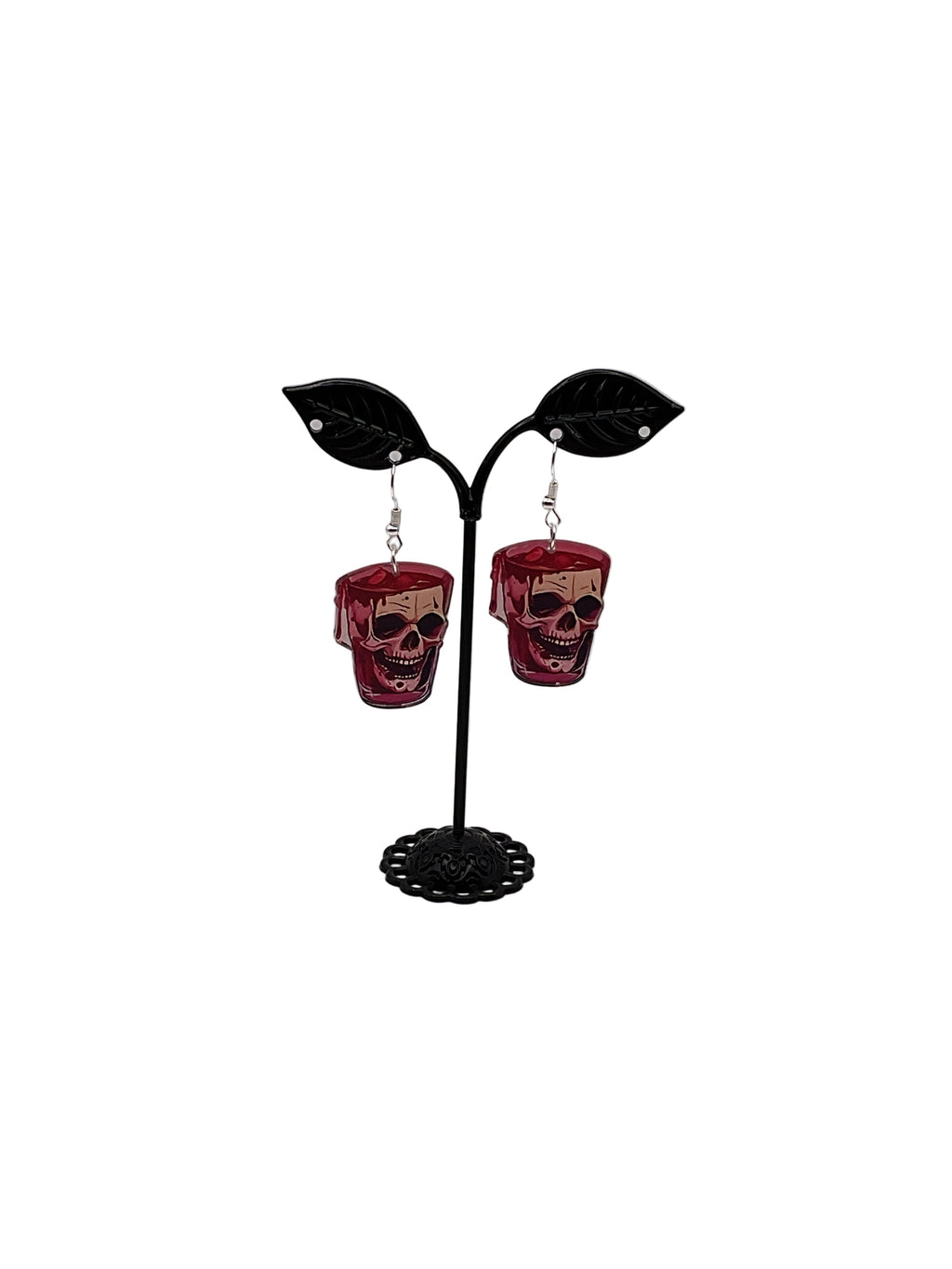 Drink skull earring