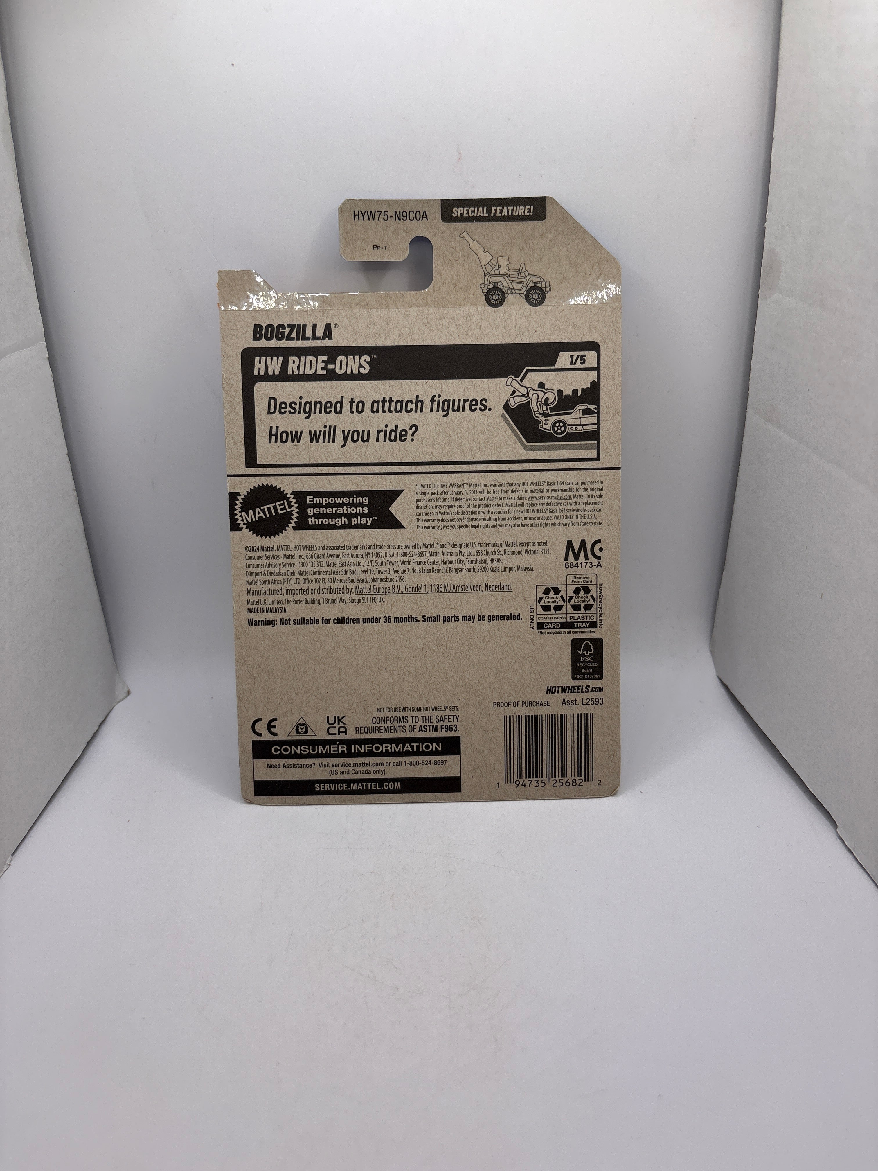 Hot Wheels Bogzilla Diecast Silver