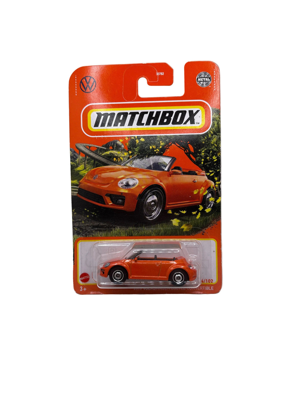 Matchbox 2019 Volkswagen Beetle Convertible Diecast orange