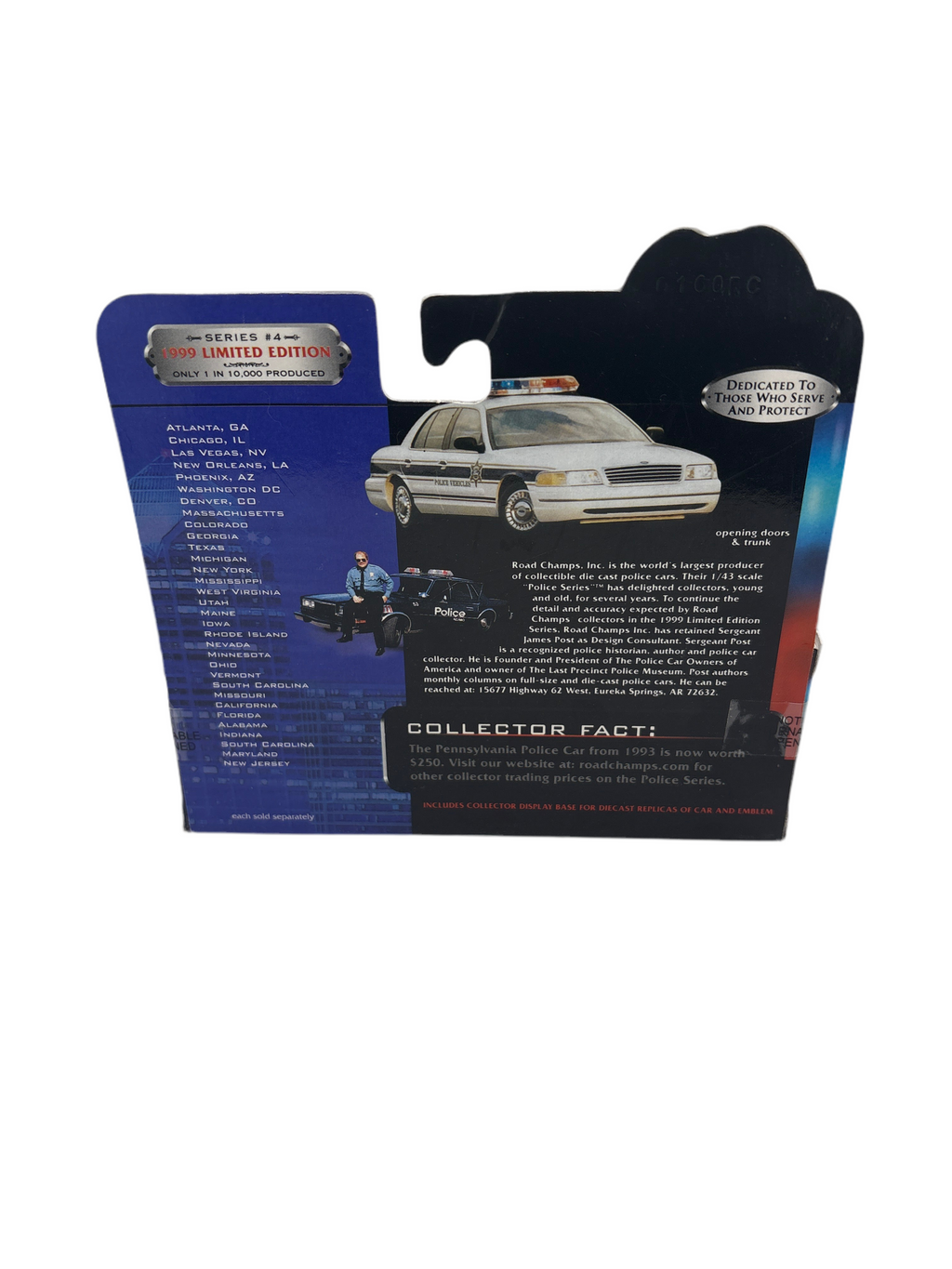 Road Champs Crown Victoria Diecast