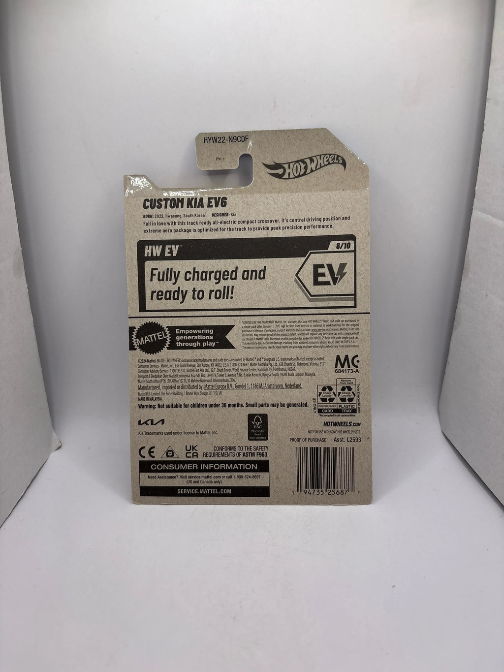 Hot Wheels Custom Kia EV6 Diecast