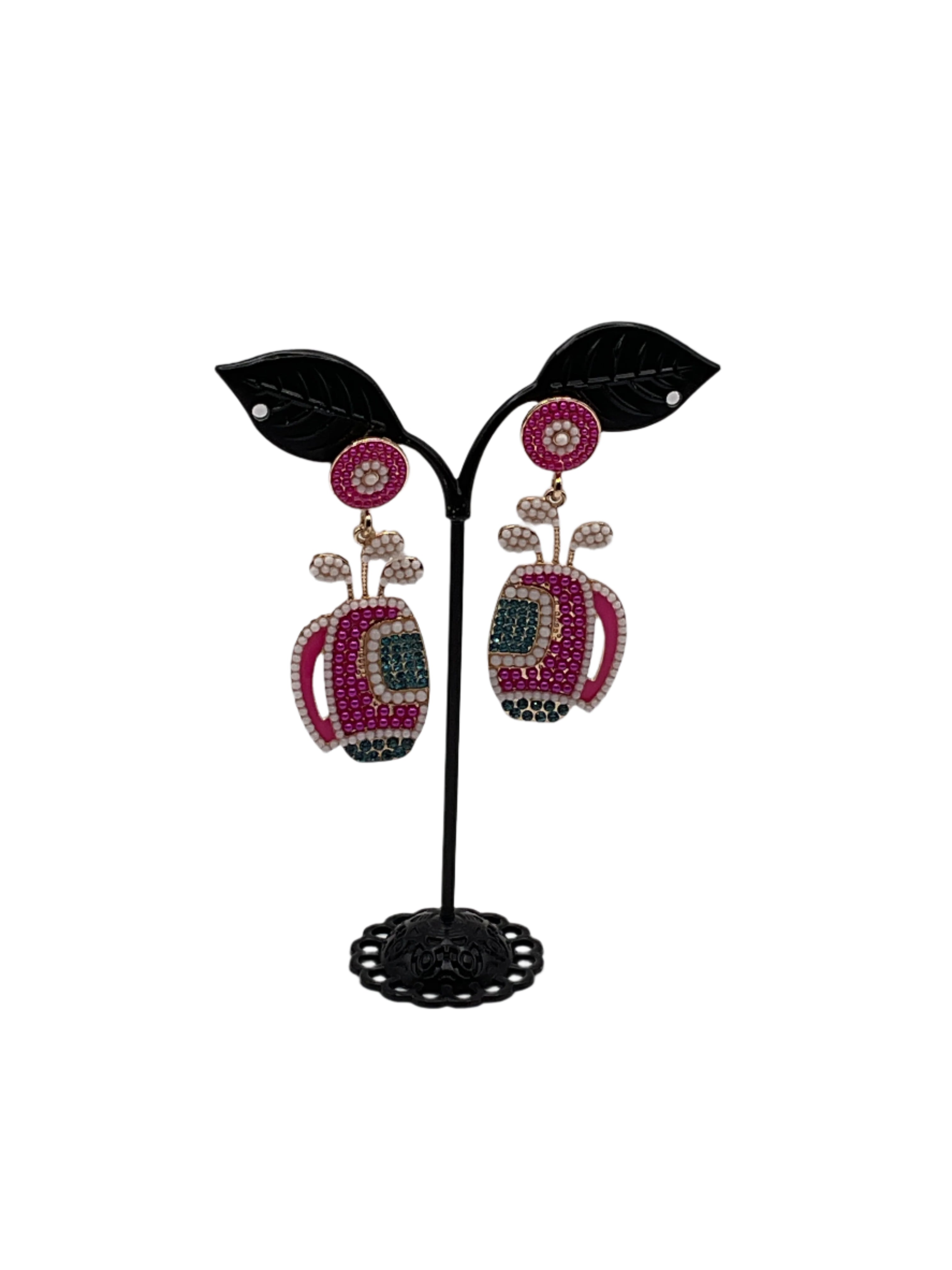 Golf bag Earrings 1