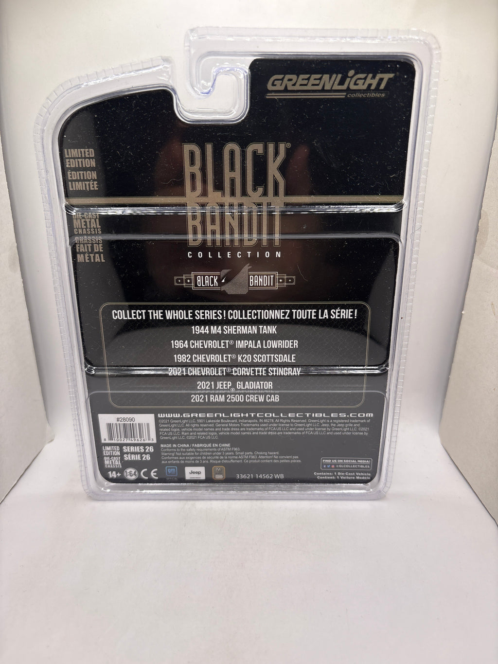 Greenlight 2021 Chevrolet Corvette Stingray Diecast black