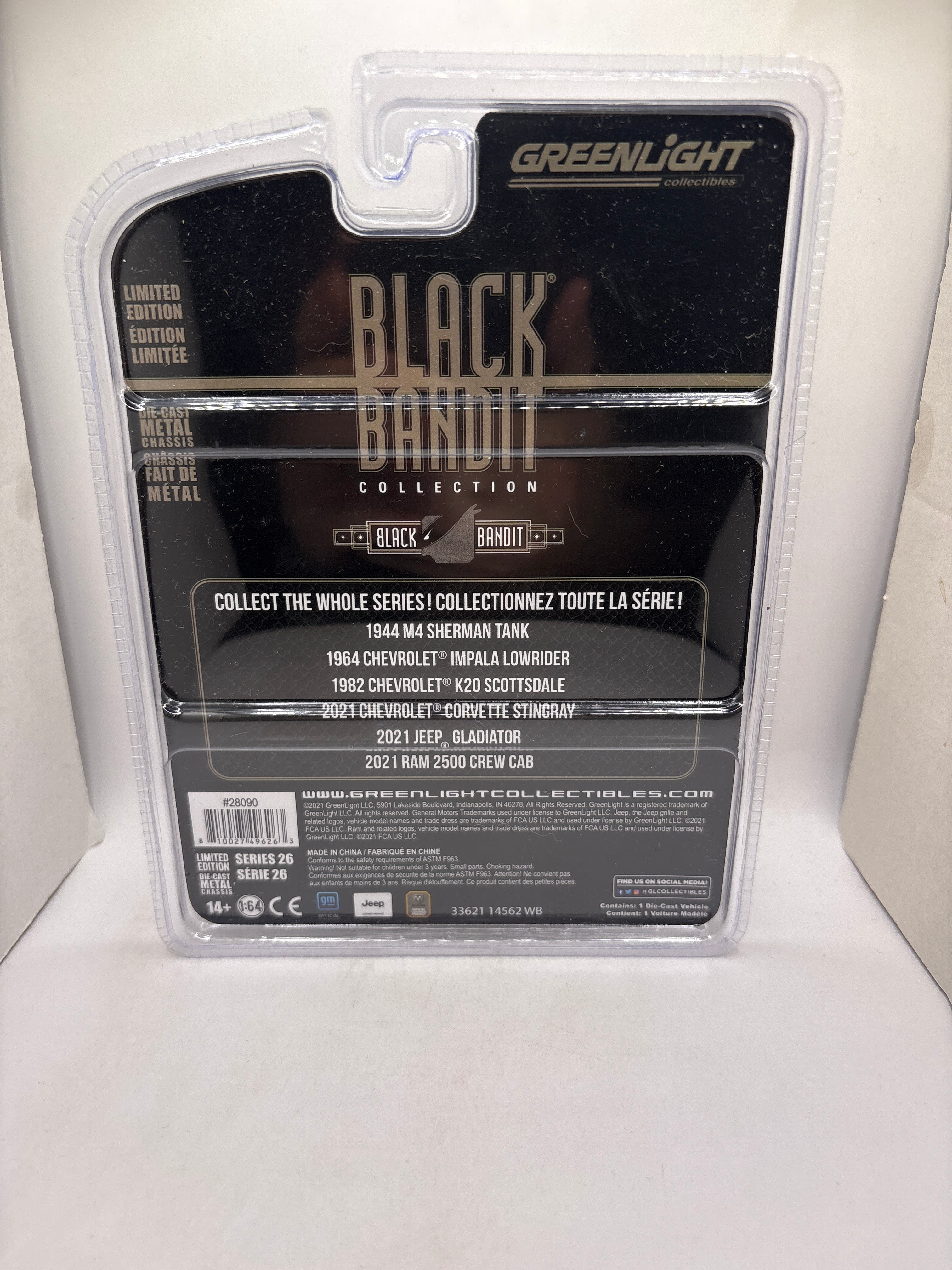 Greenlight 2021 Chevrolet Corvette Stingray Diecast black