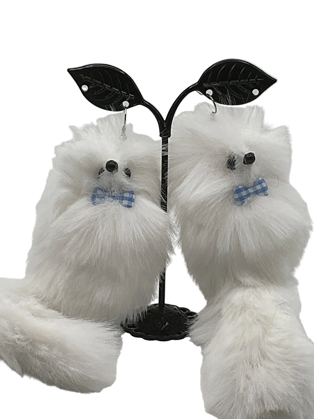 White Fox Earrings