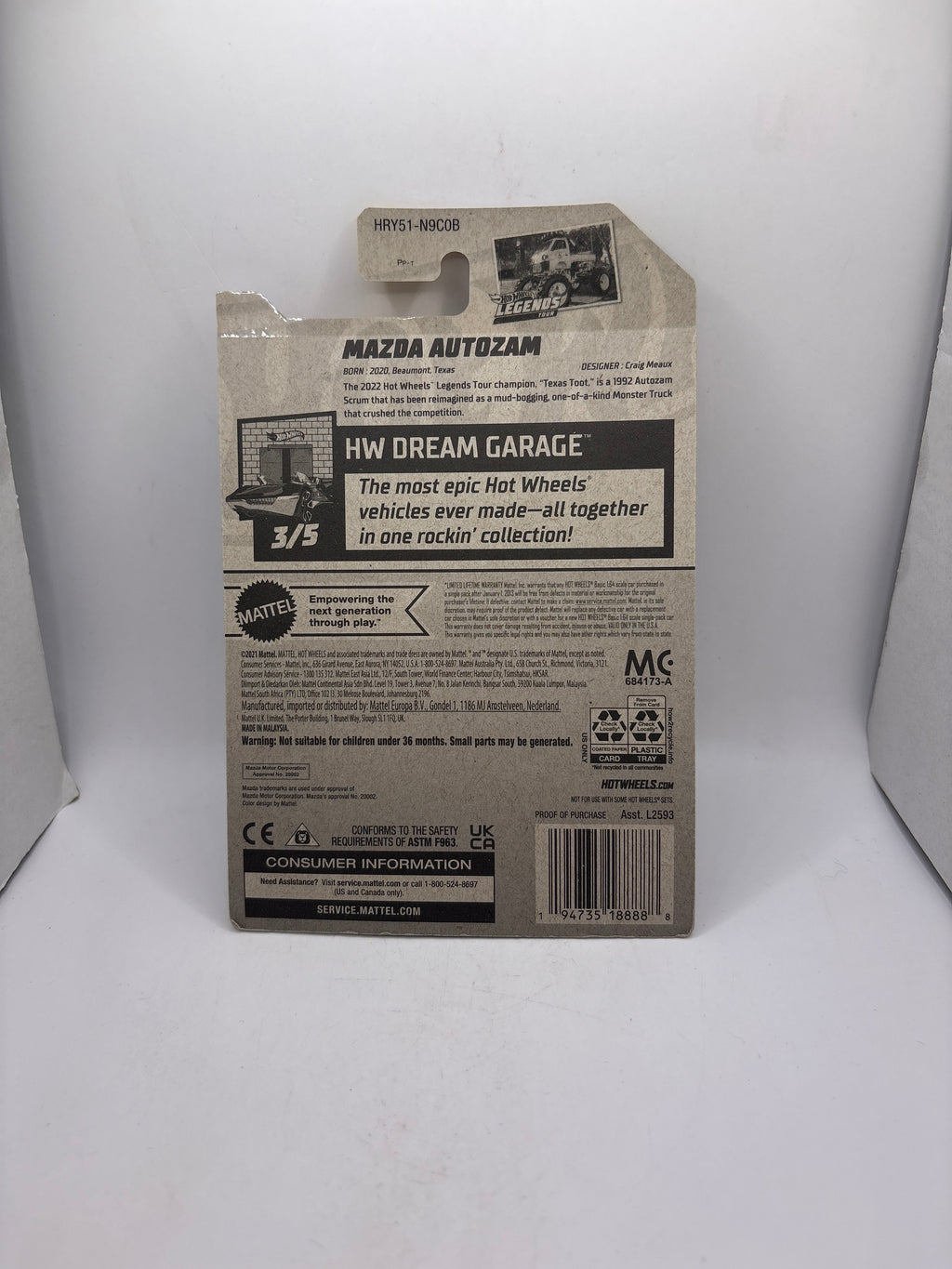 Hot Wheels Mazda Autozam Diecast
