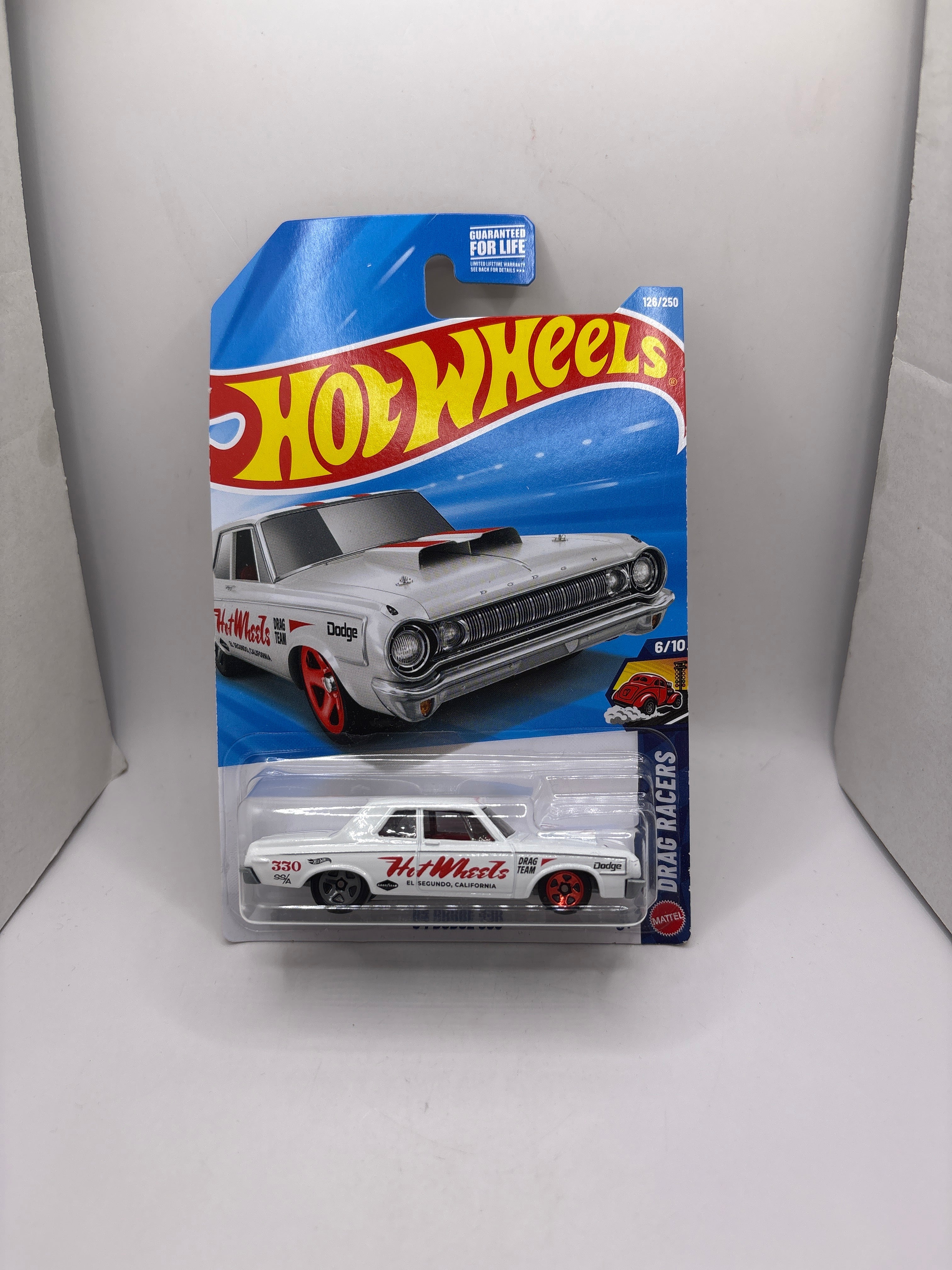 Hot Wheels 64 Dodge 330 Diecast white
