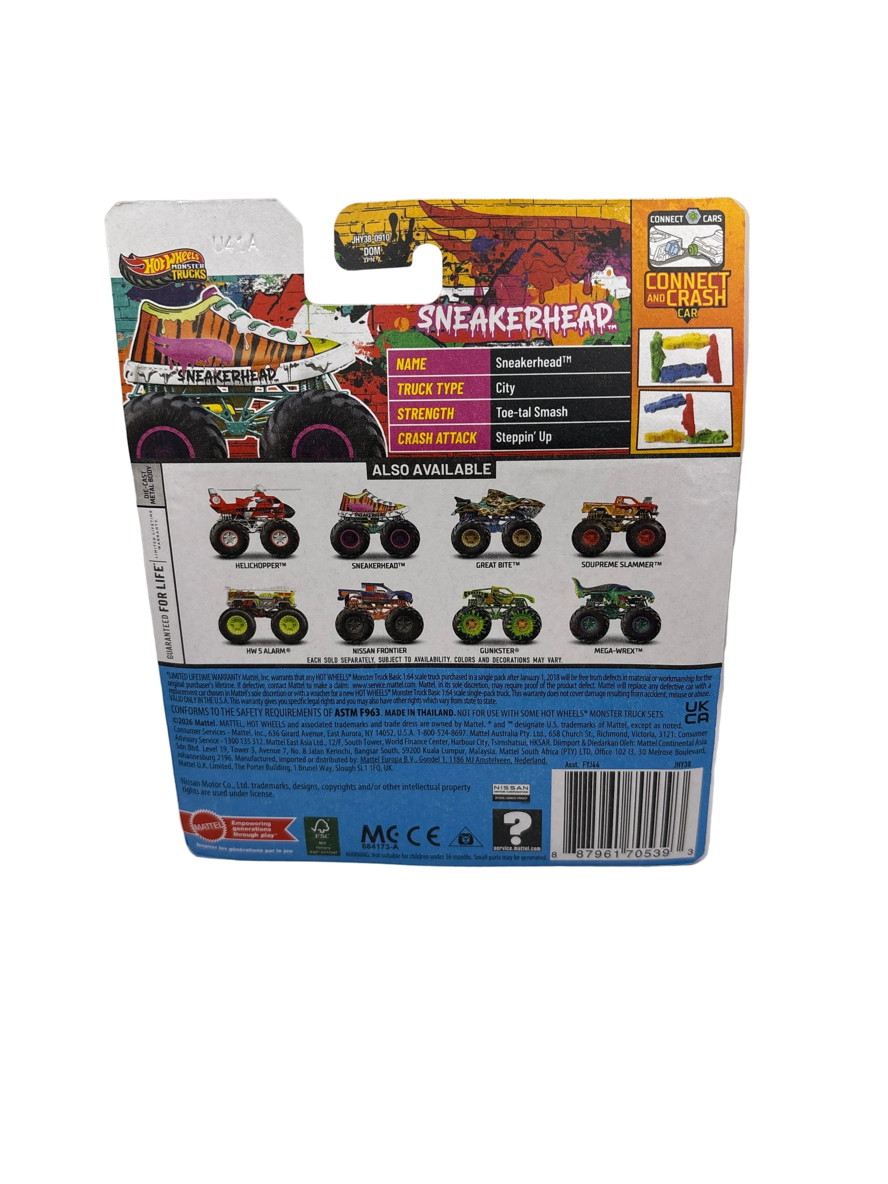 Hot Wheels Sneakerhead Monster Truck Diecast multi color