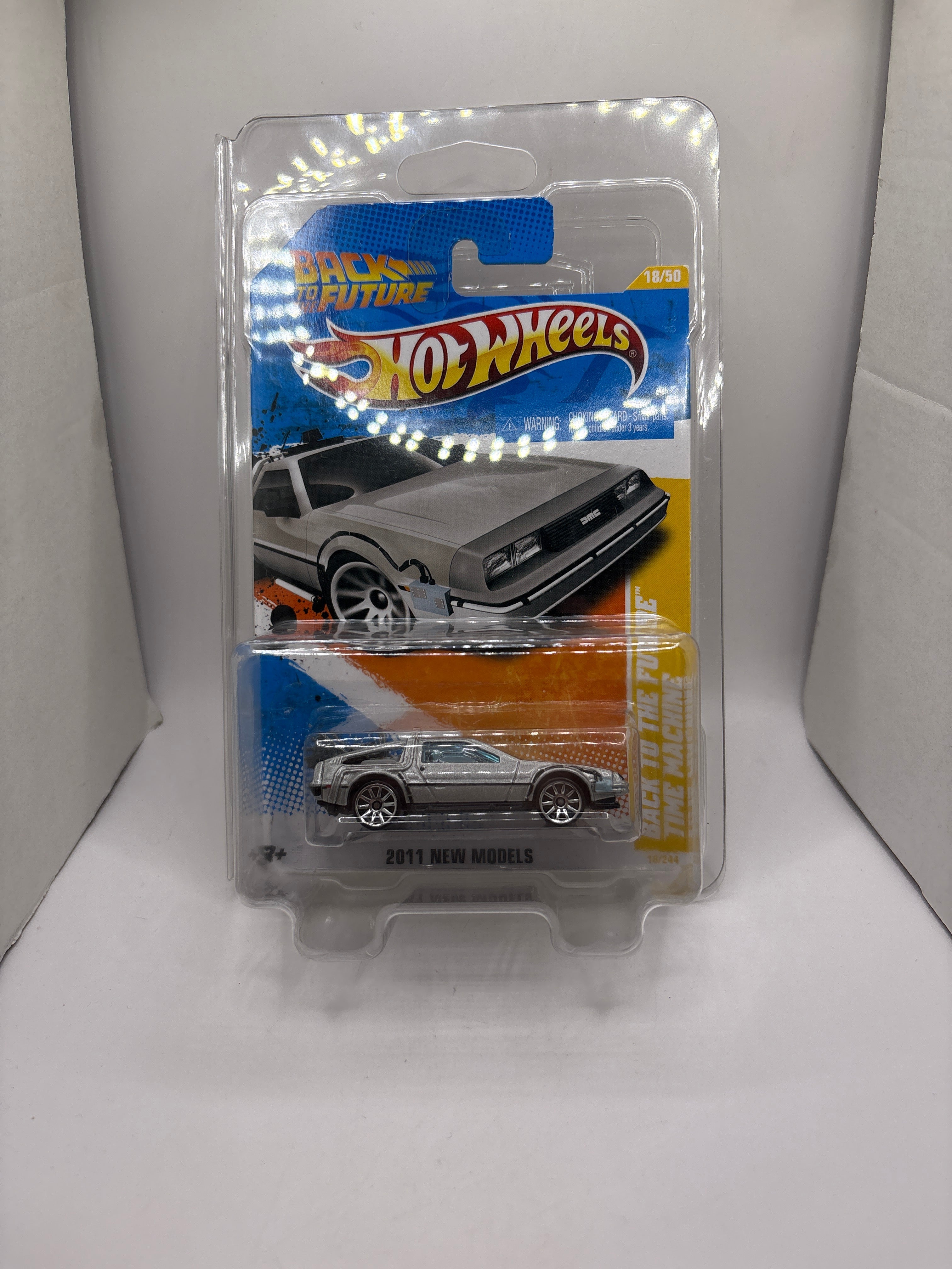 Hot Wheels Back To The Future Time Machine Diecast silver
