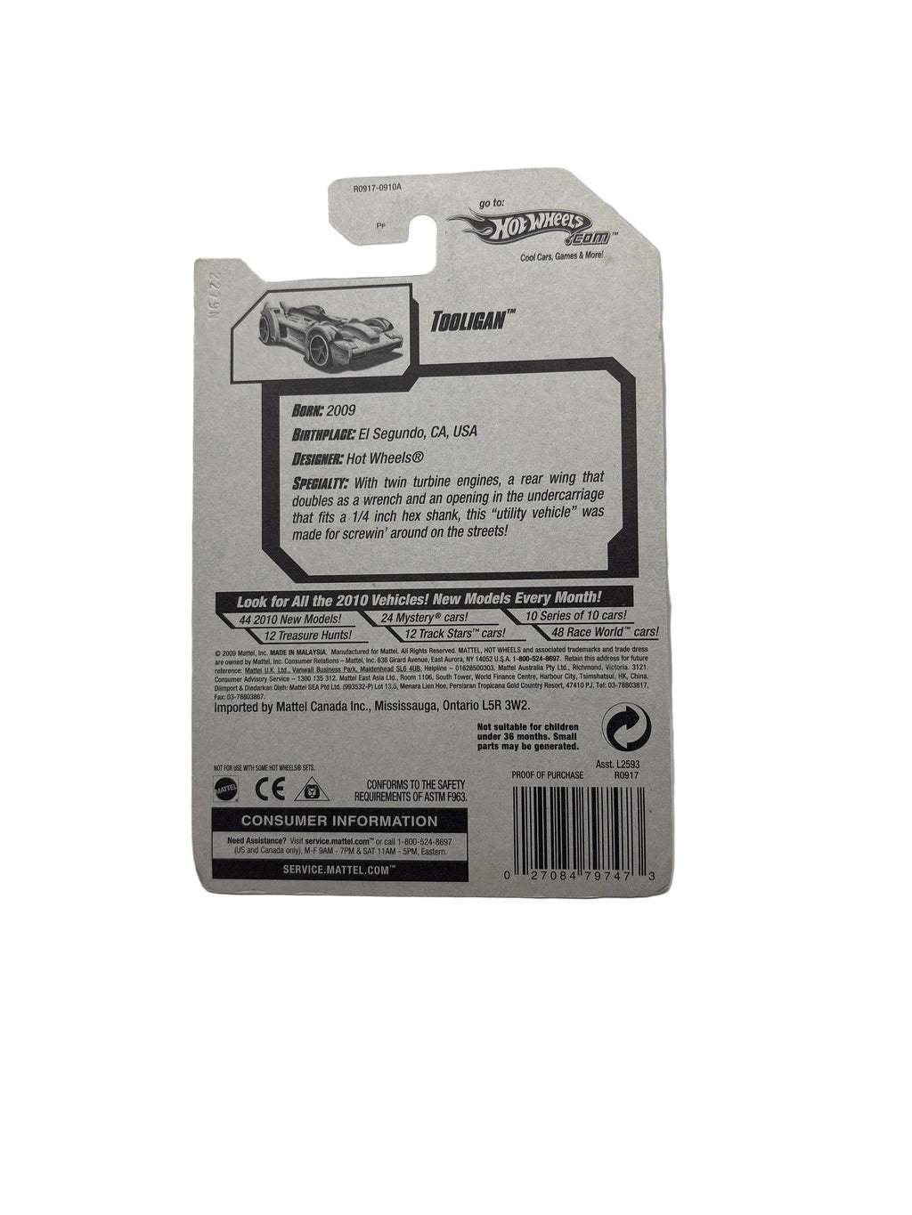 Hot Wheels Tooligan Diecast
