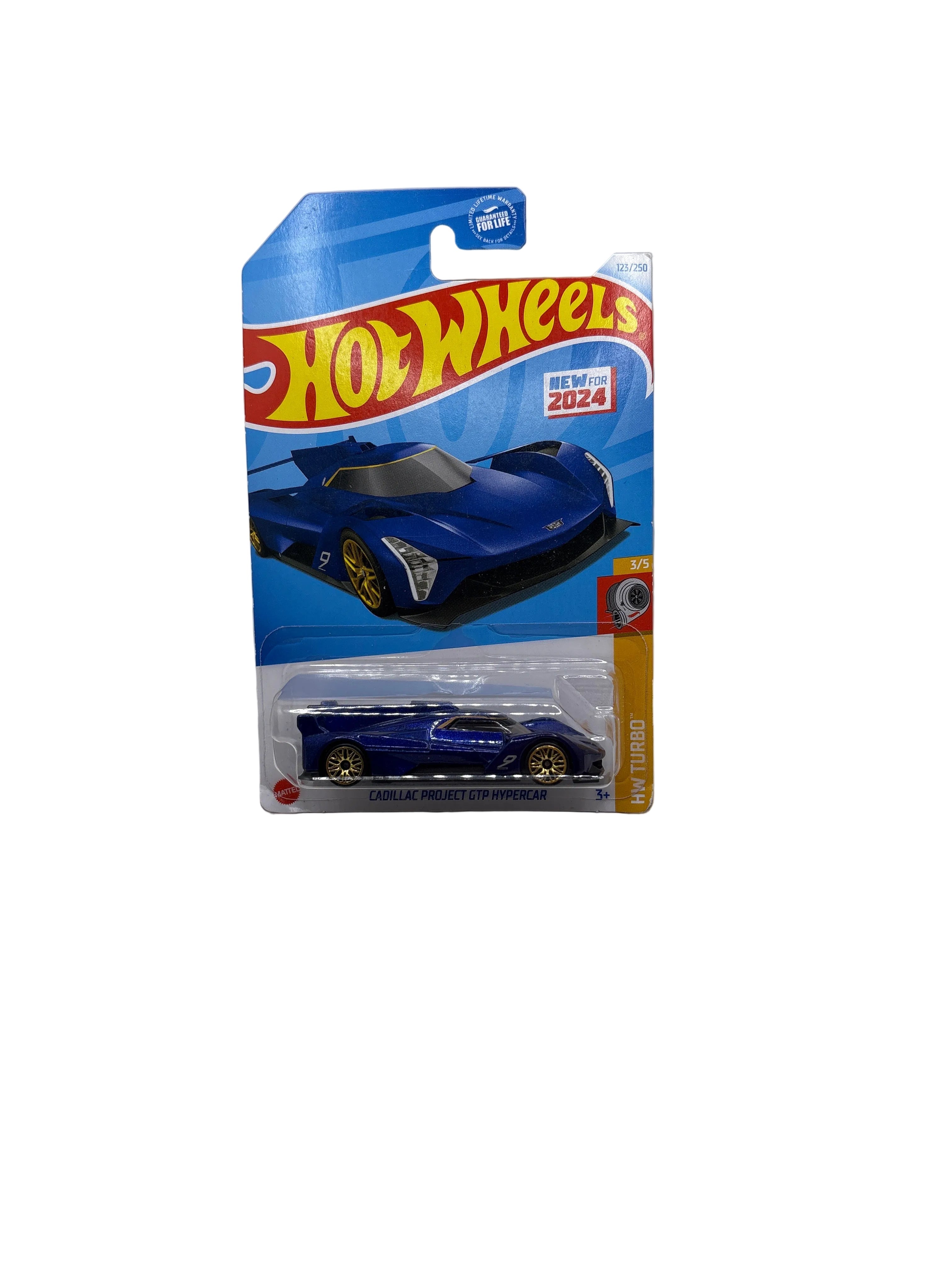 Hot Wheels Cadillac Project GTP Hypercar Diecast blue