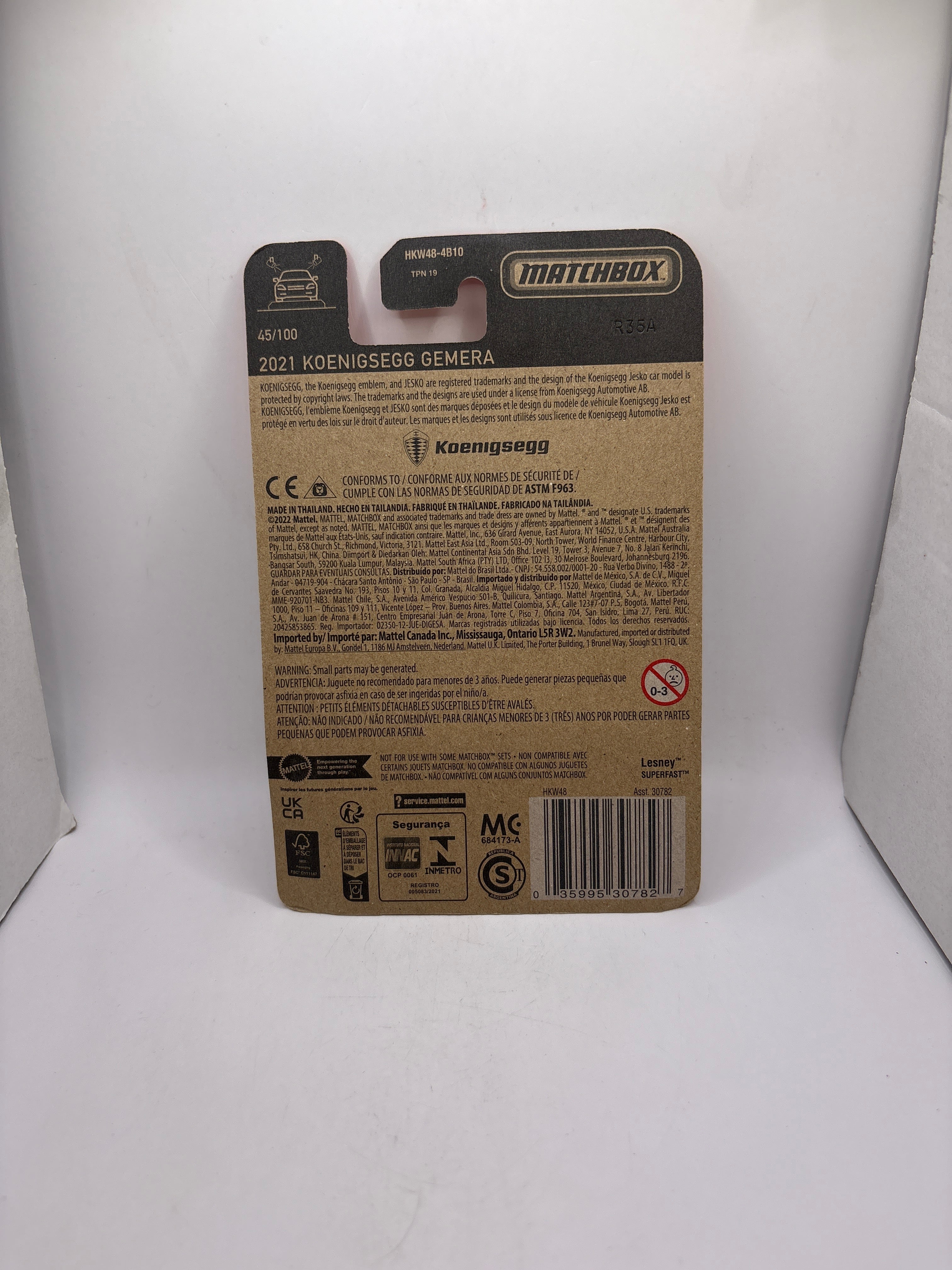Matchbox 2021 Koenigsegg Gemera Diecast