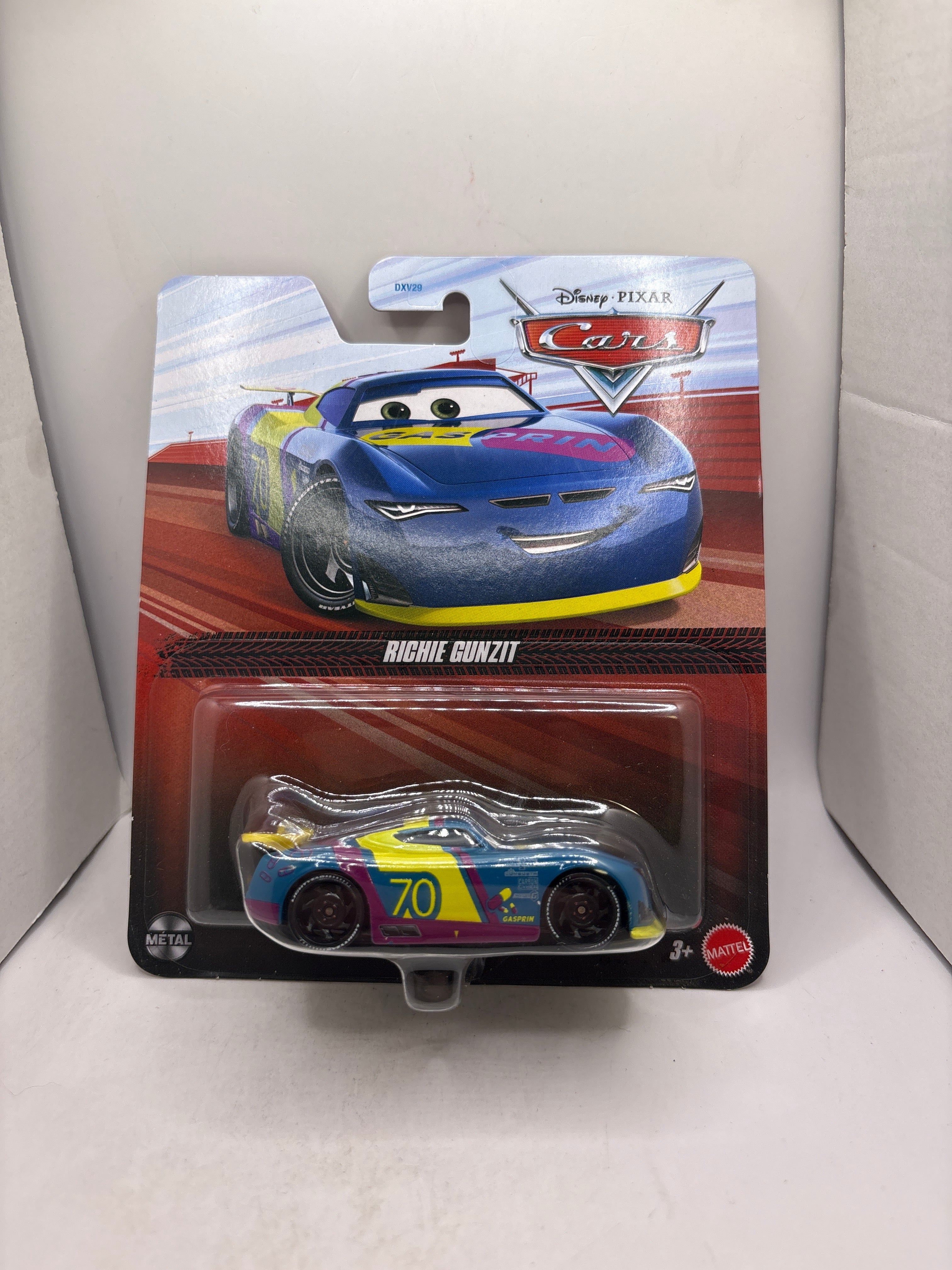 Disney Pixar Cars Richie Gunzit Diecast blue