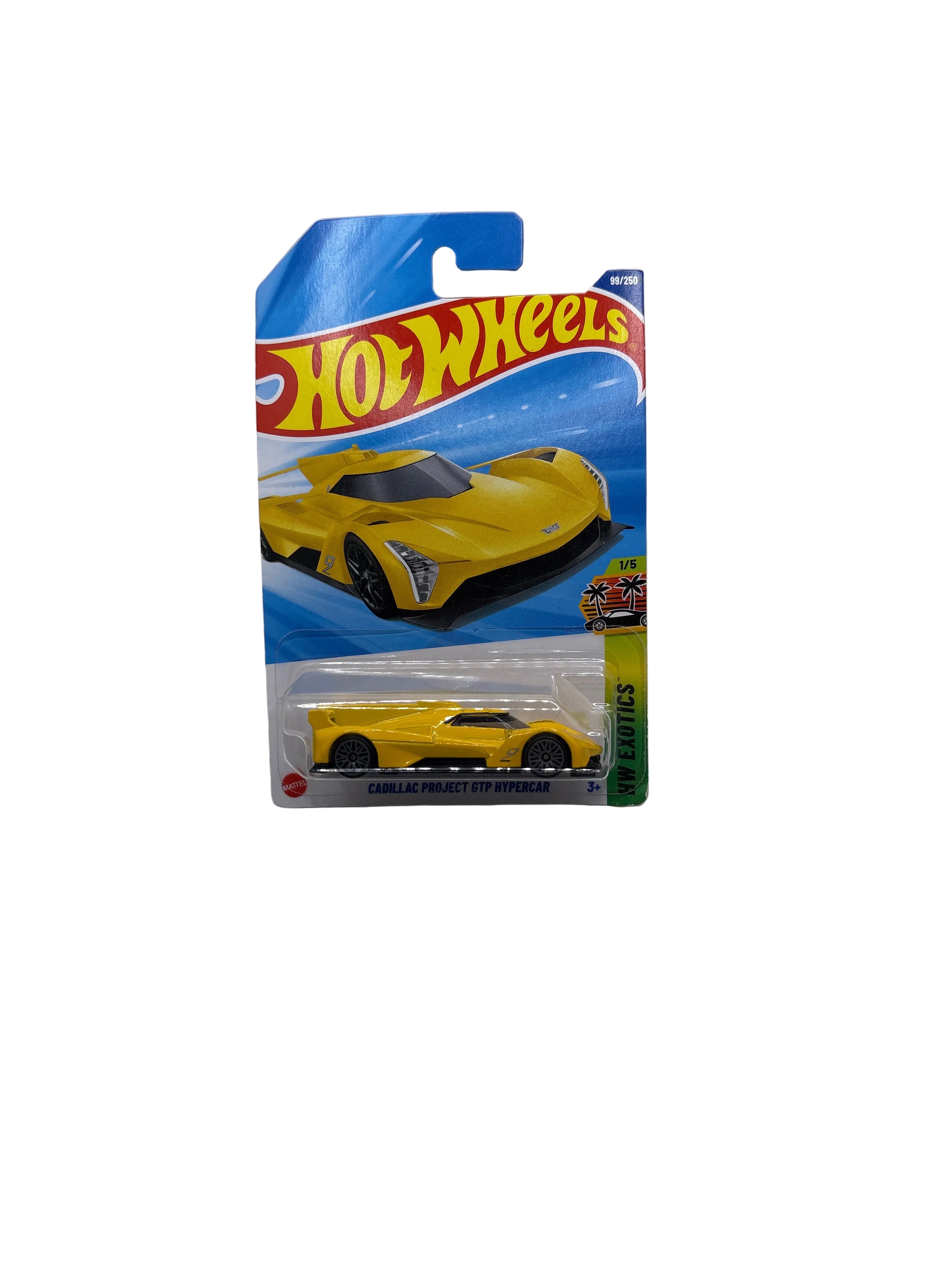 Hot Wheels Cadillac Project GTP Hypercar Diecast yellow