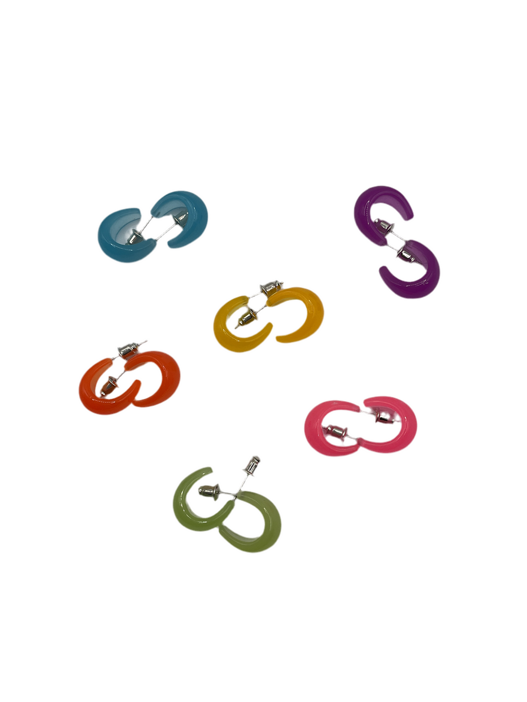 Multicolored Small Hoop Earrings