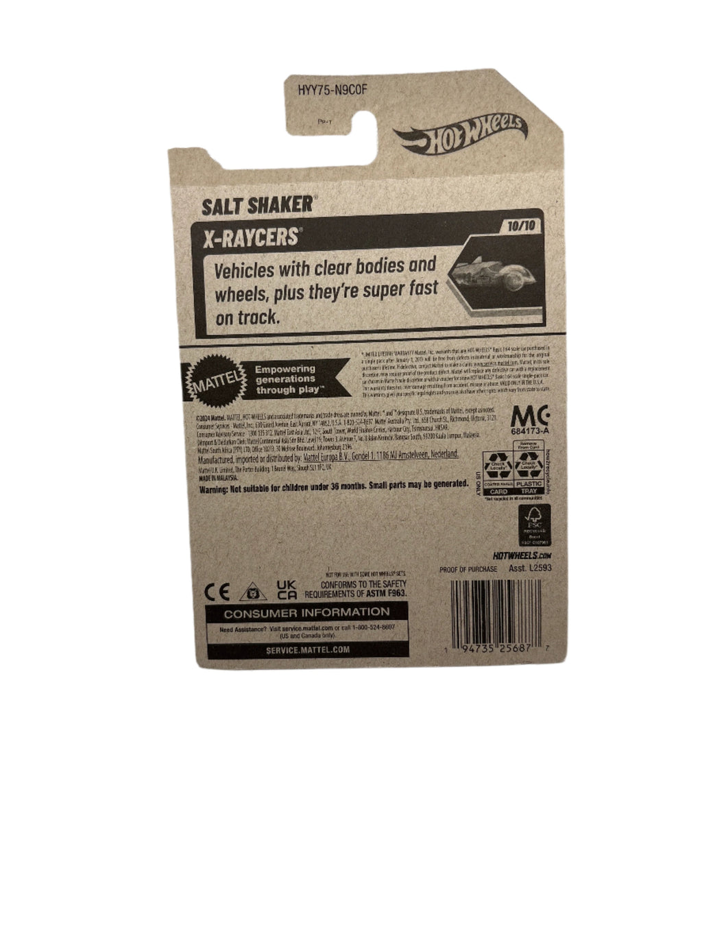 Hot Wheels Salt Shaker Diecast