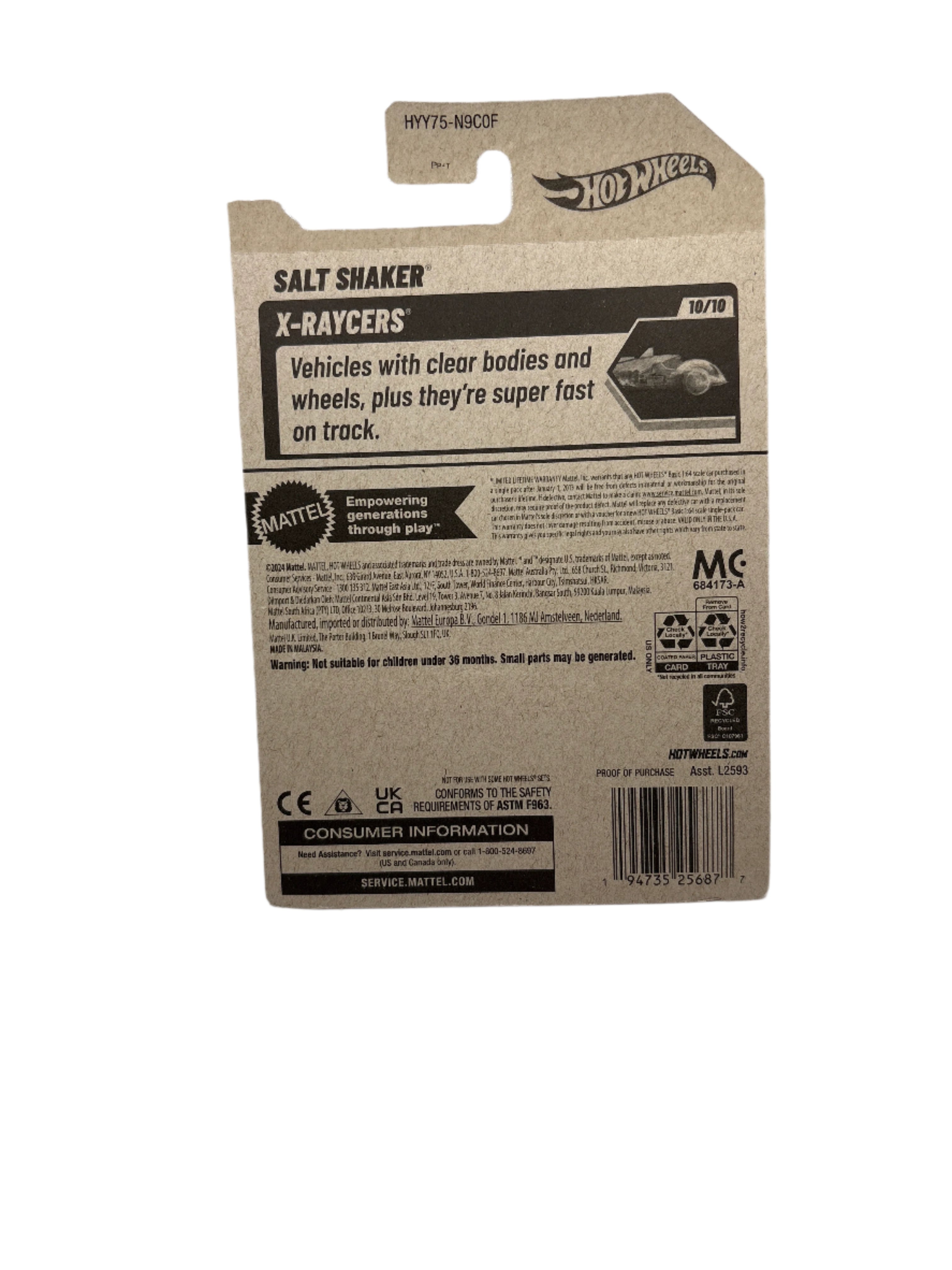 Hot Wheels Salt Shaker Diecast