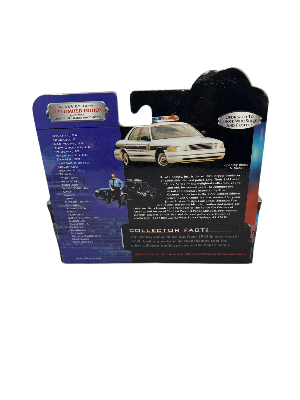 Road Champs Crown Victoria Diecast