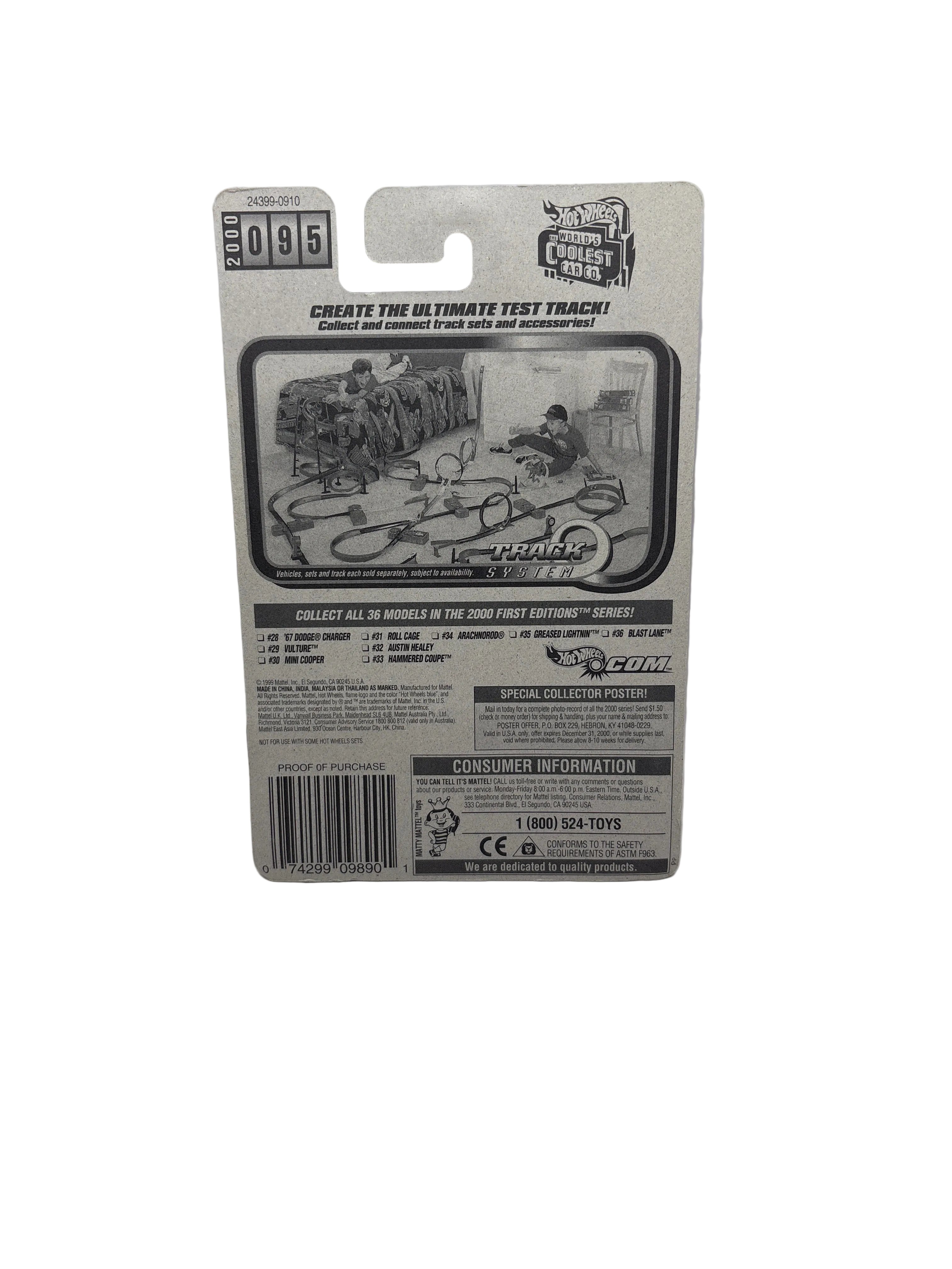 Hot Wheels Greased Lightnin Diecast silver
