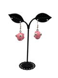 3-D Pink Fish Earrings