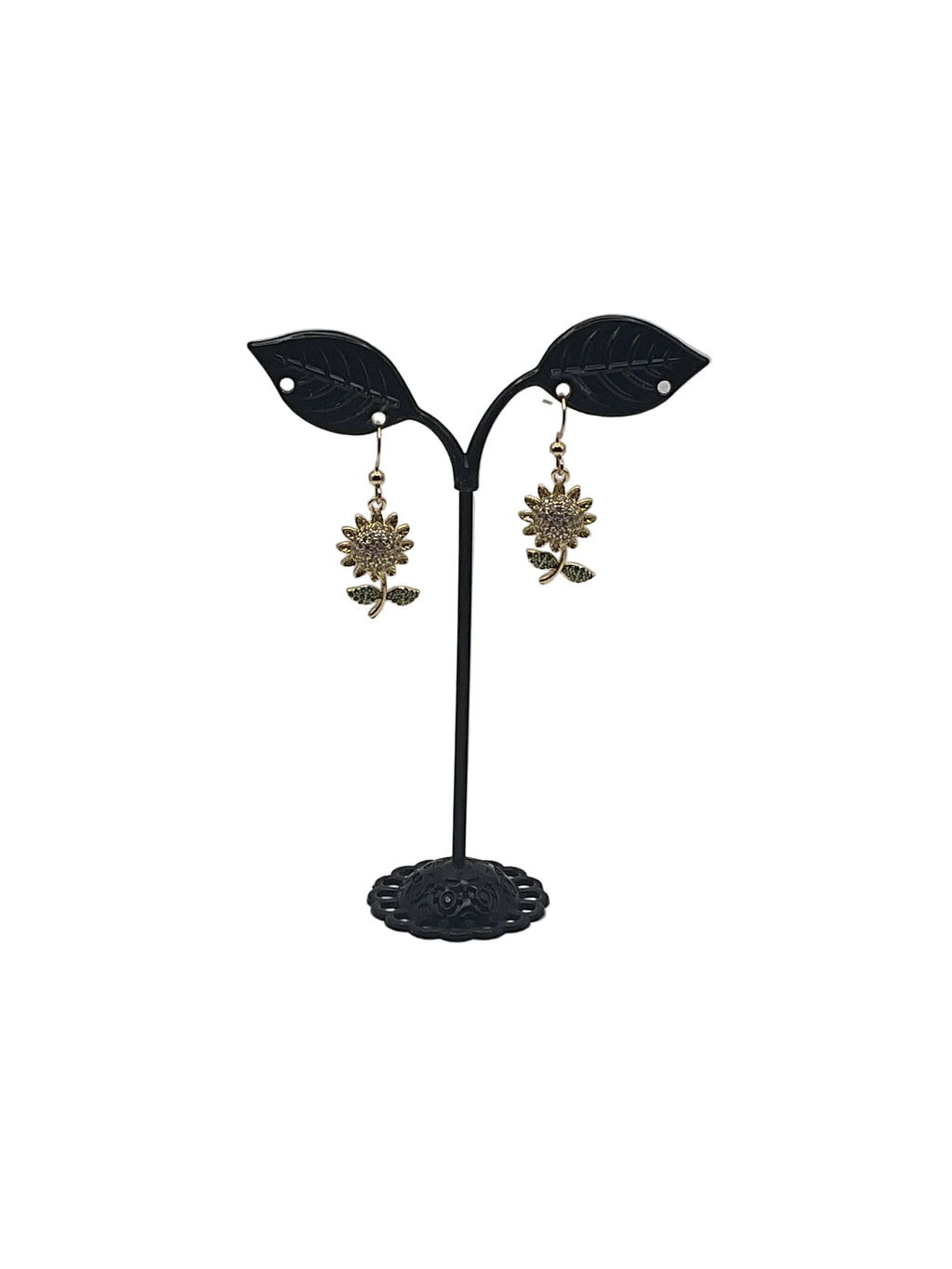 Sparkling Sunflower Earrings