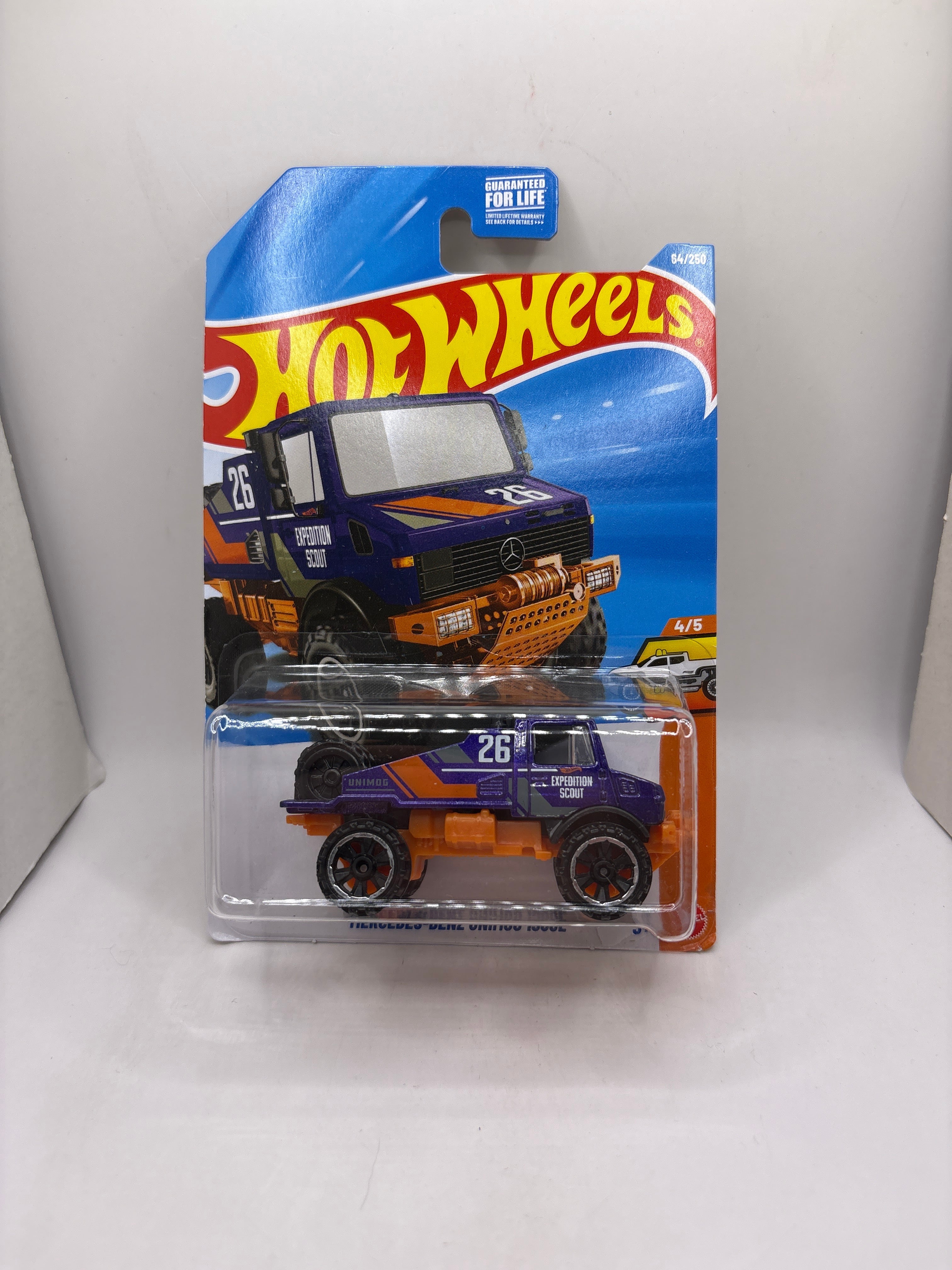 Hot Wheels Mercedes-Benz Unimog 1300L Diecast Purple